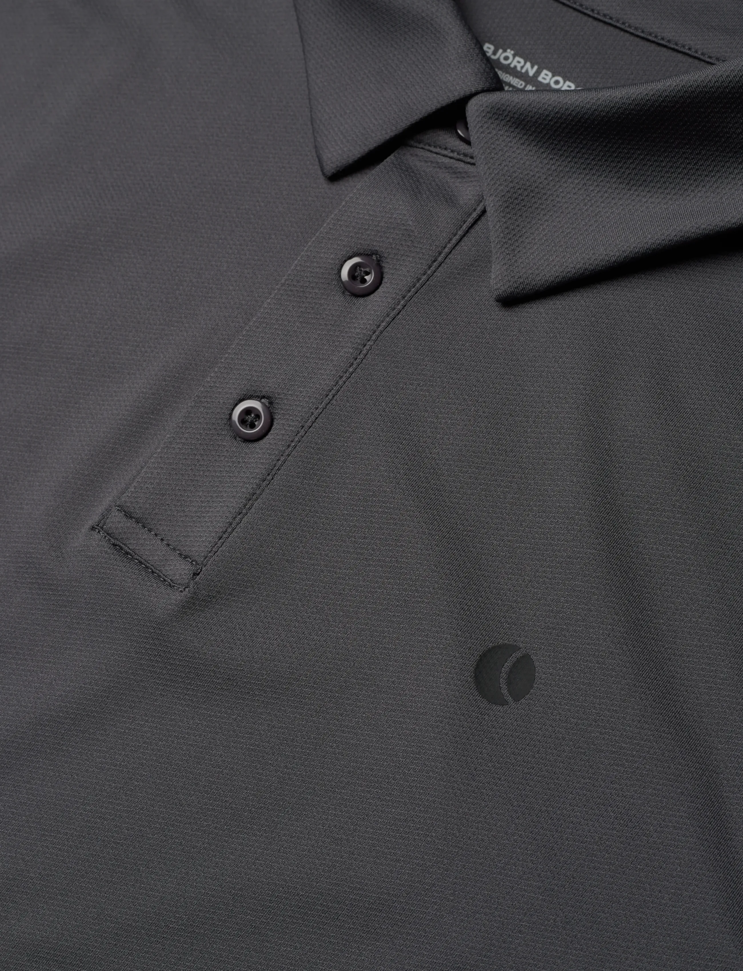 Björn Borg - ACE MESH PANEL POLO SHIRT - poloshirts - asphalt - 2