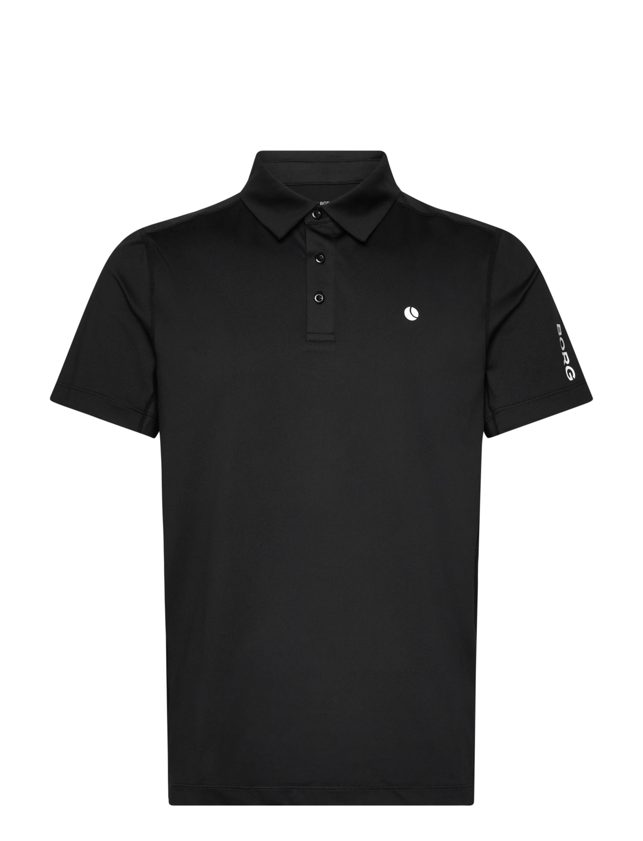 BJÖRN BORG Ace Mesh Panel Polo Shirt Schwarz - S - Herren