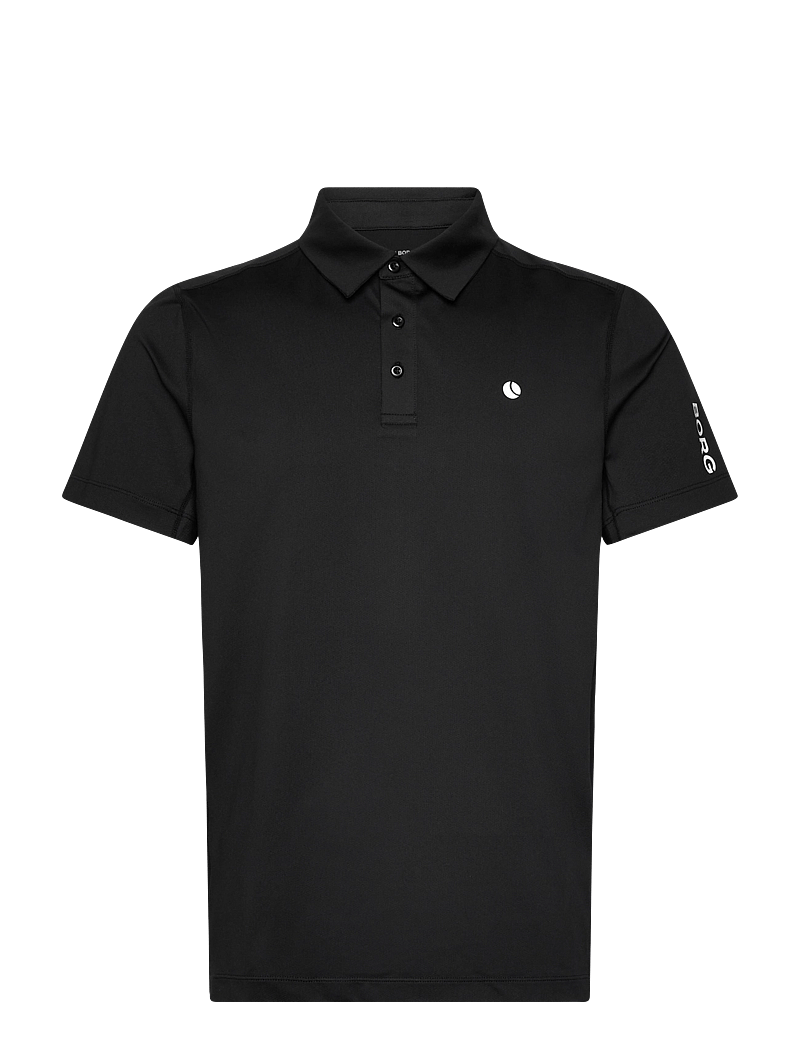 Björn Borg - ACE MESH PANEL POLO SHIRT - oberteile & t-shirts - black beauty - 0