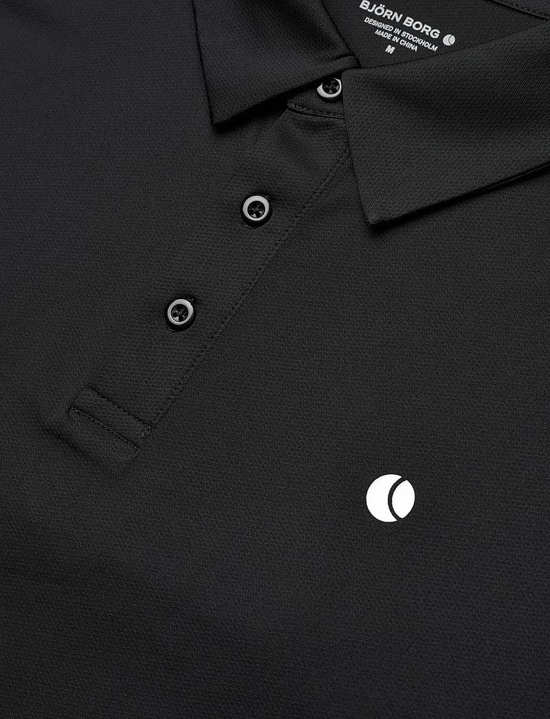 Björn Borg - ACE MESH PANEL POLO SHIRT - oberteile & t-shirts - black beauty - 2