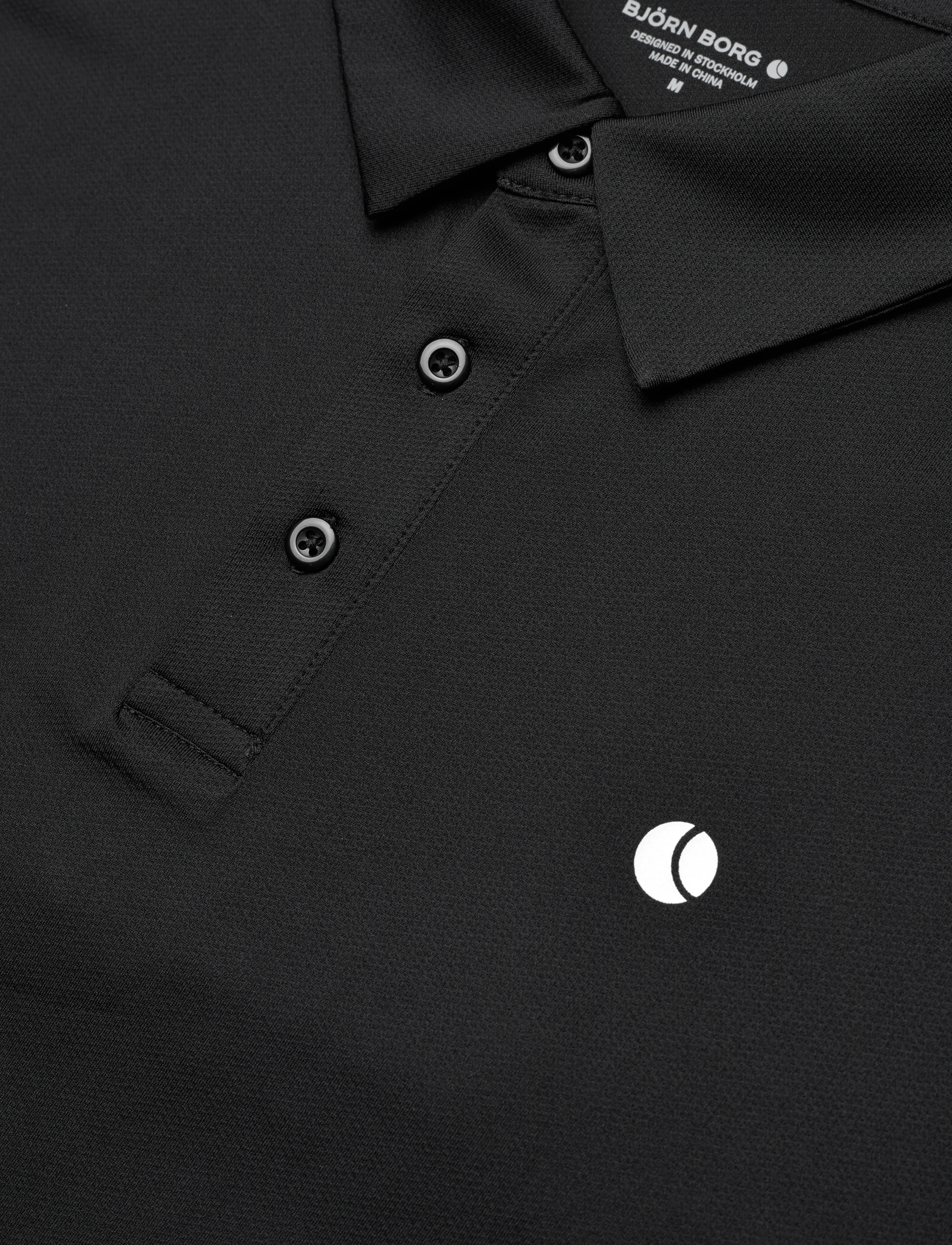 Björn Borg - ACE MESH PANEL POLO SHIRT - poloer - black beauty - 2
