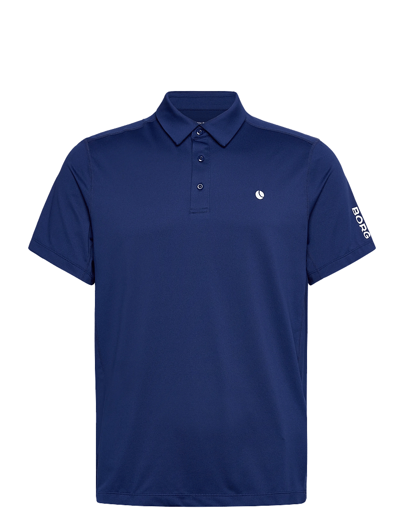 Björn Borg - ACE MESH PANEL POLO SHIRT - toppar & t-shirts - blue depths - 0