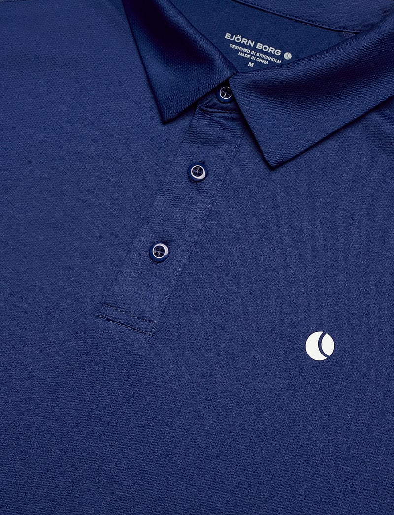 Björn Borg - ACE MESH PANEL POLO SHIRT - toppar & t-shirts - blue depths - 2