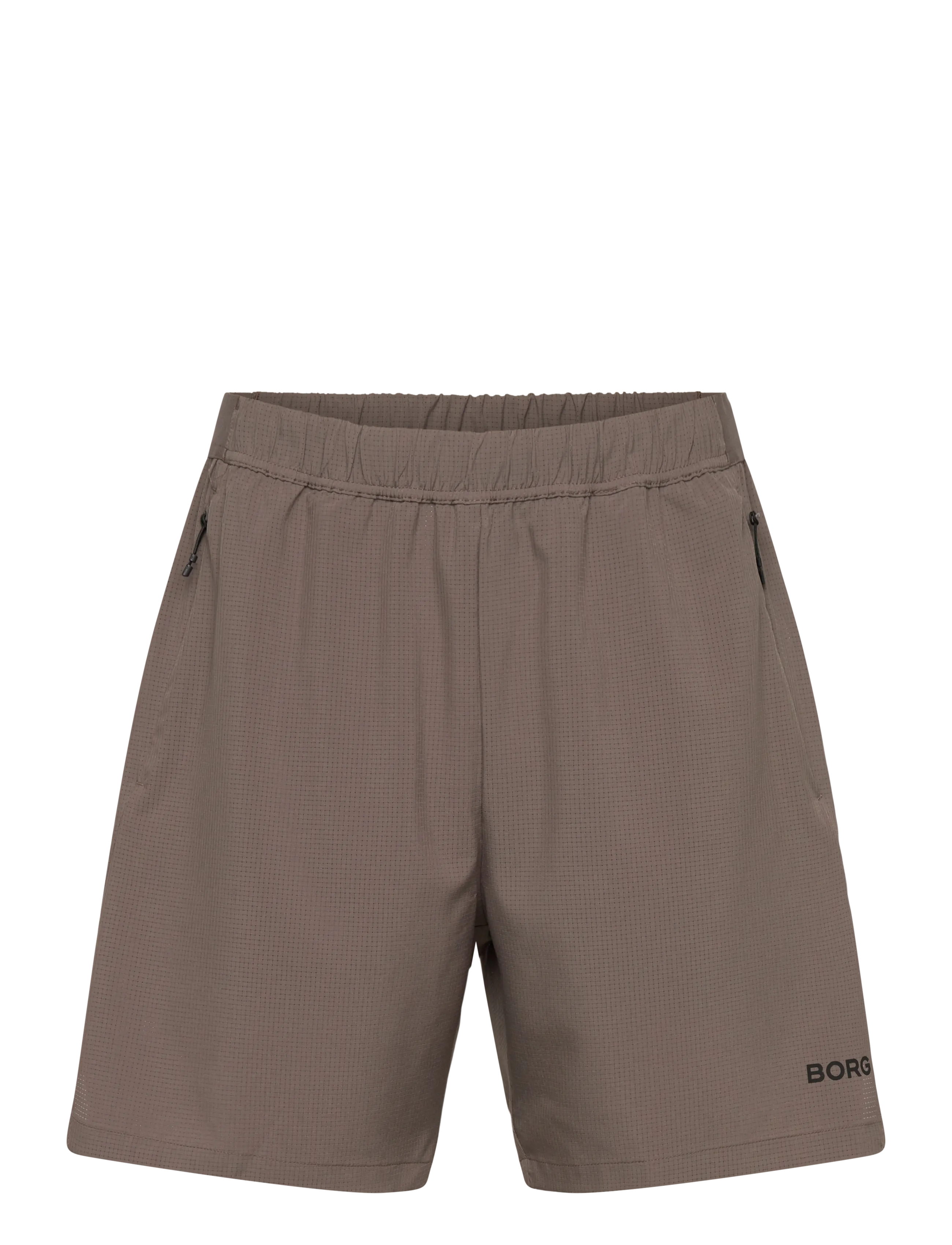 Björn Borg Borg Zip 7" Shorts, S, Brown, Sport Shorts > Sport Training Shorts, Herre
