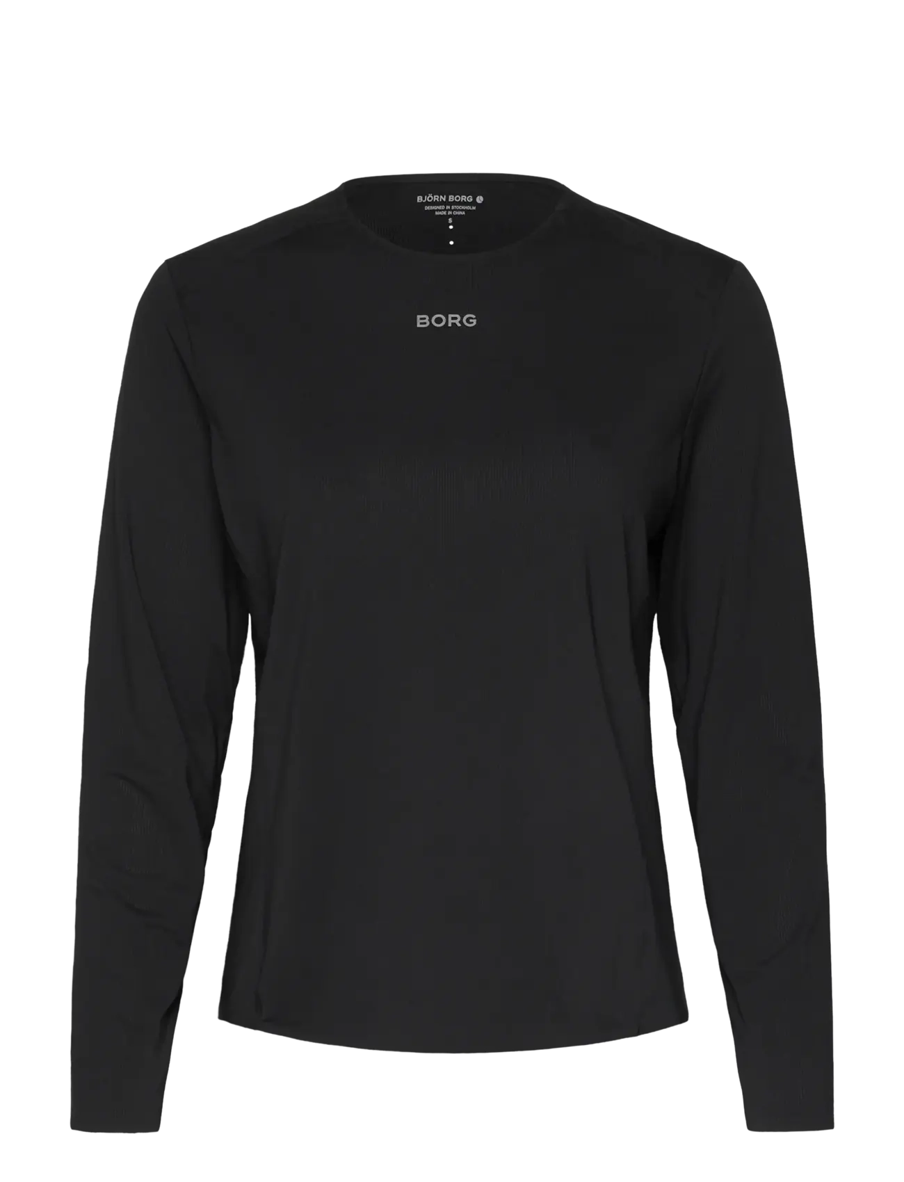 BJÖRN BORG Borg Performance Feather Lange Ärmel T-Shirt Schwarz - XL - Damen