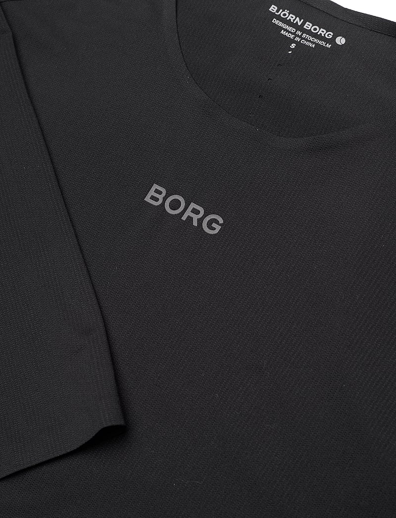 Björn Borg - BORG PERFORMANCE FEATHER LONG SLEEVE T-SHIRT - top met lange mouwen - black beauty - 2