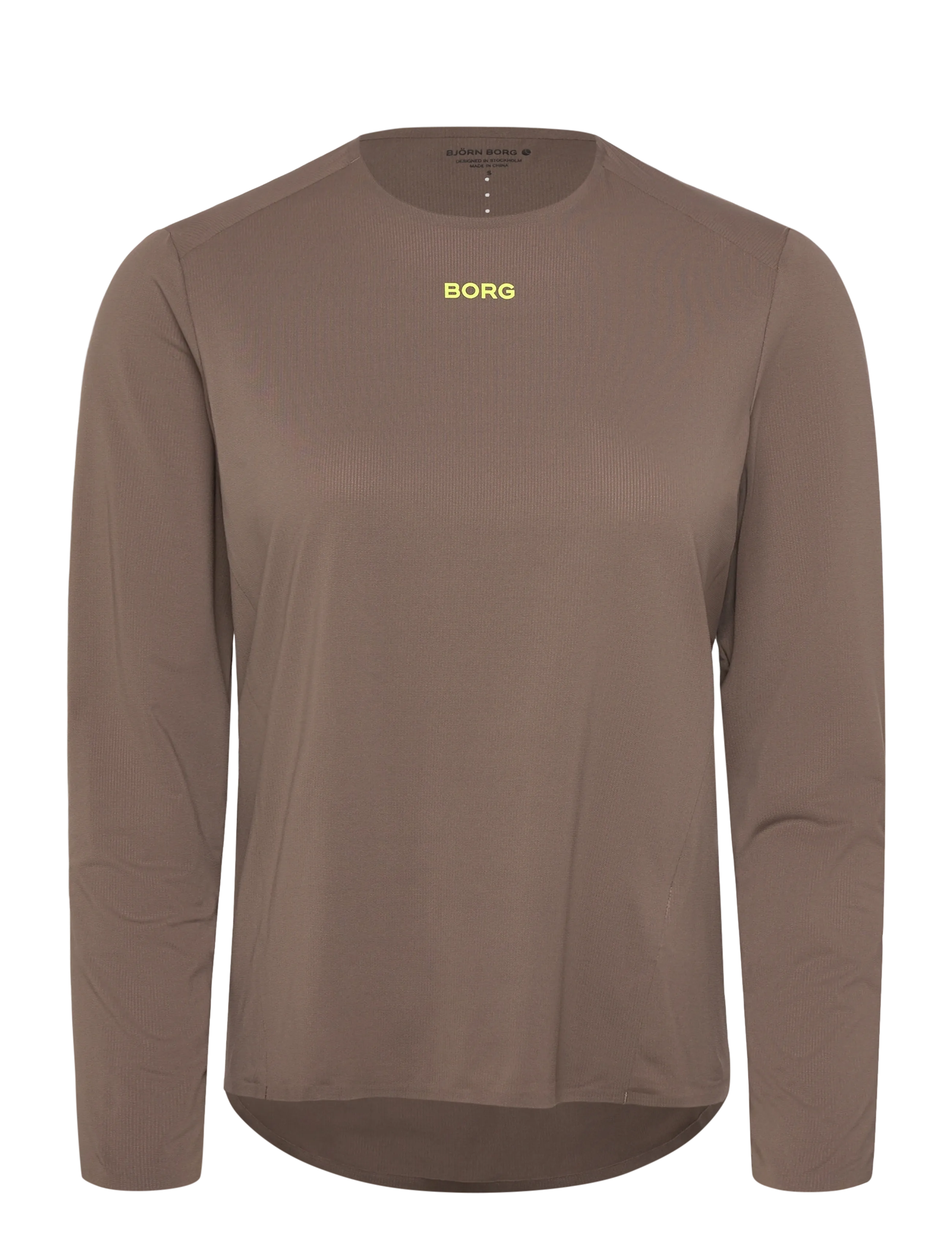 BJÖRN BORG Borg Performance Feather Lange Ärmel T-Shirt Braun - M - Damen