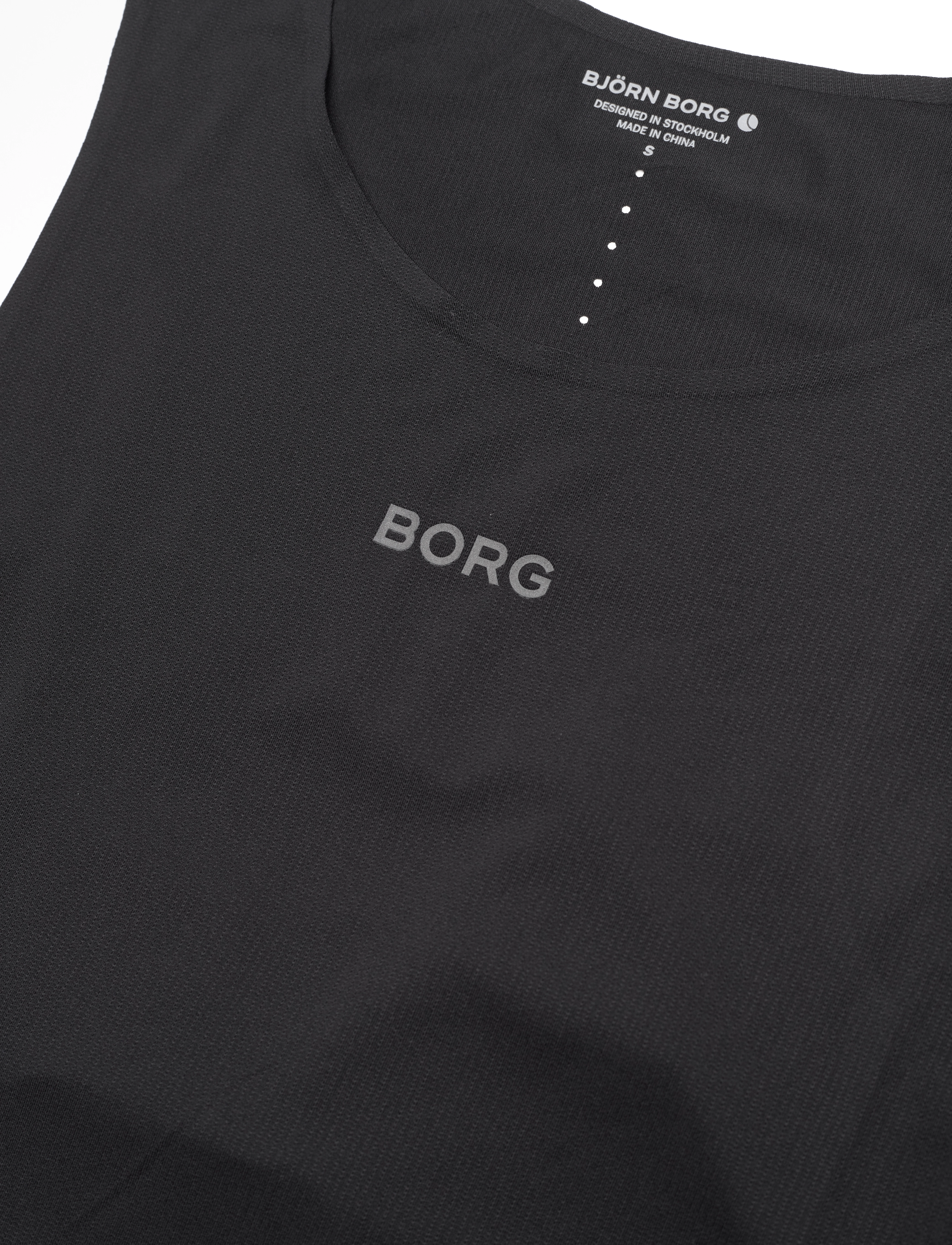Björn Borg - BORG PERFORMANCE FEATHER TANK - topy sportowe - black beauty - 2