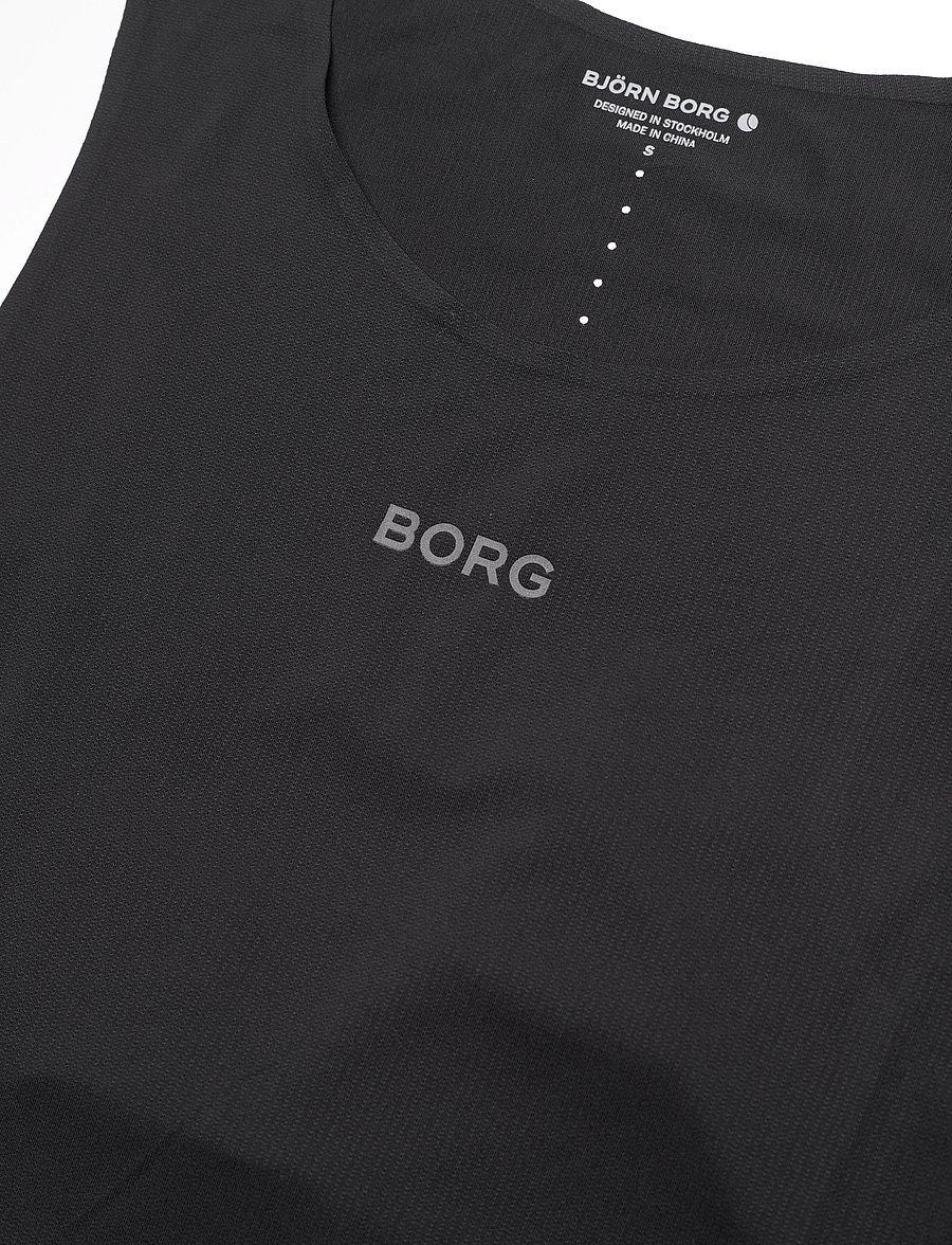 Björn Borg - BORG PERFORMANCE FEATHER TANK - tank tops - black beauty - 2