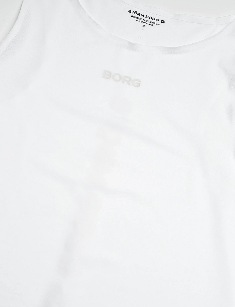 Björn Borg - BORG PERFORMANCE FEATHER TANK - tank tops - brilliant white - 2