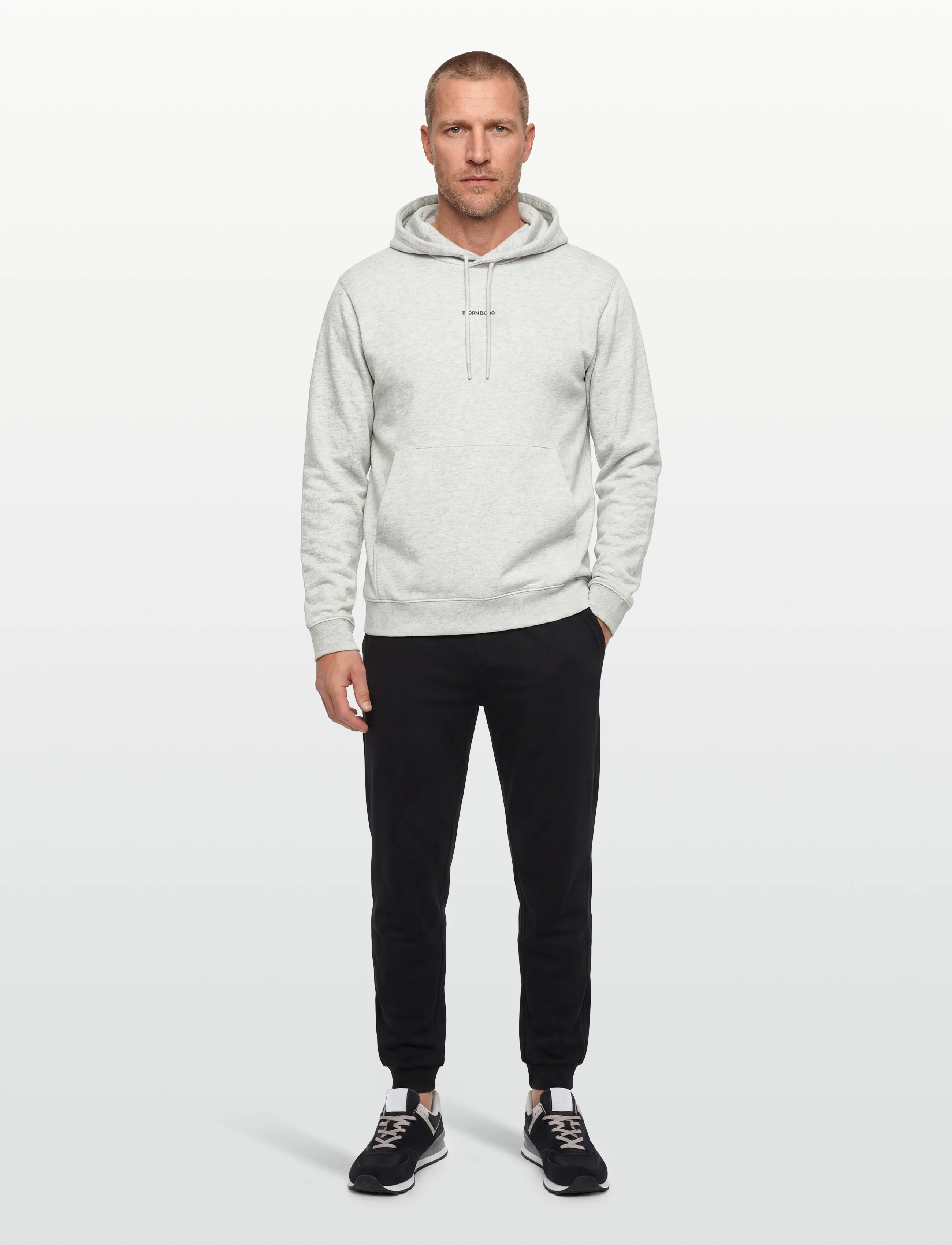 Björn Borg Borg Classic Hoodie, XL, Grey, Sport Sweatshirts & Hoodies > Sport Hoodies, Herre