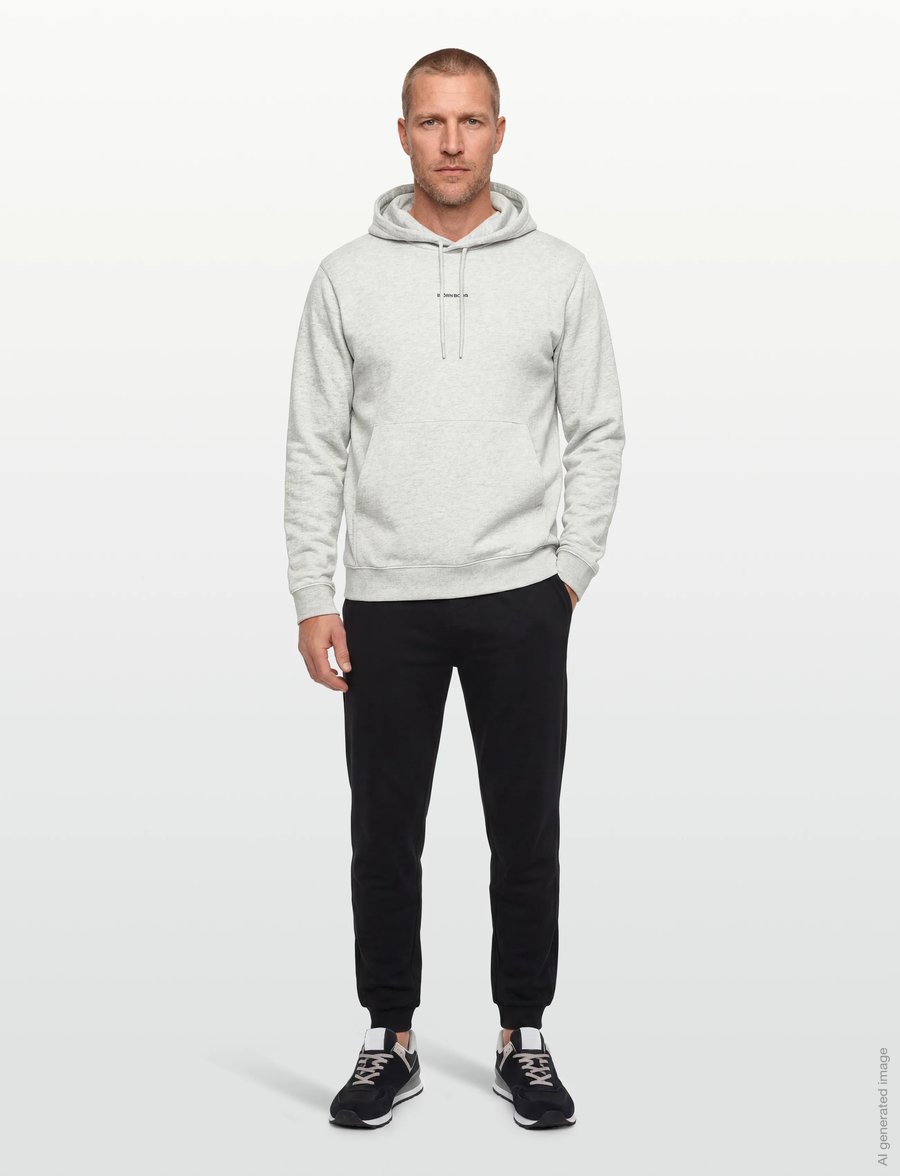 Björn Borg - BORG CLASSIC HOODIE - kapuzenpullover - ultra light grey melange - 0