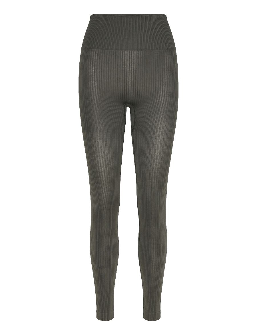 Björn Borg - STUDIO SEAMLESS RIBBED TIGHTS - volle länge - peat - 0