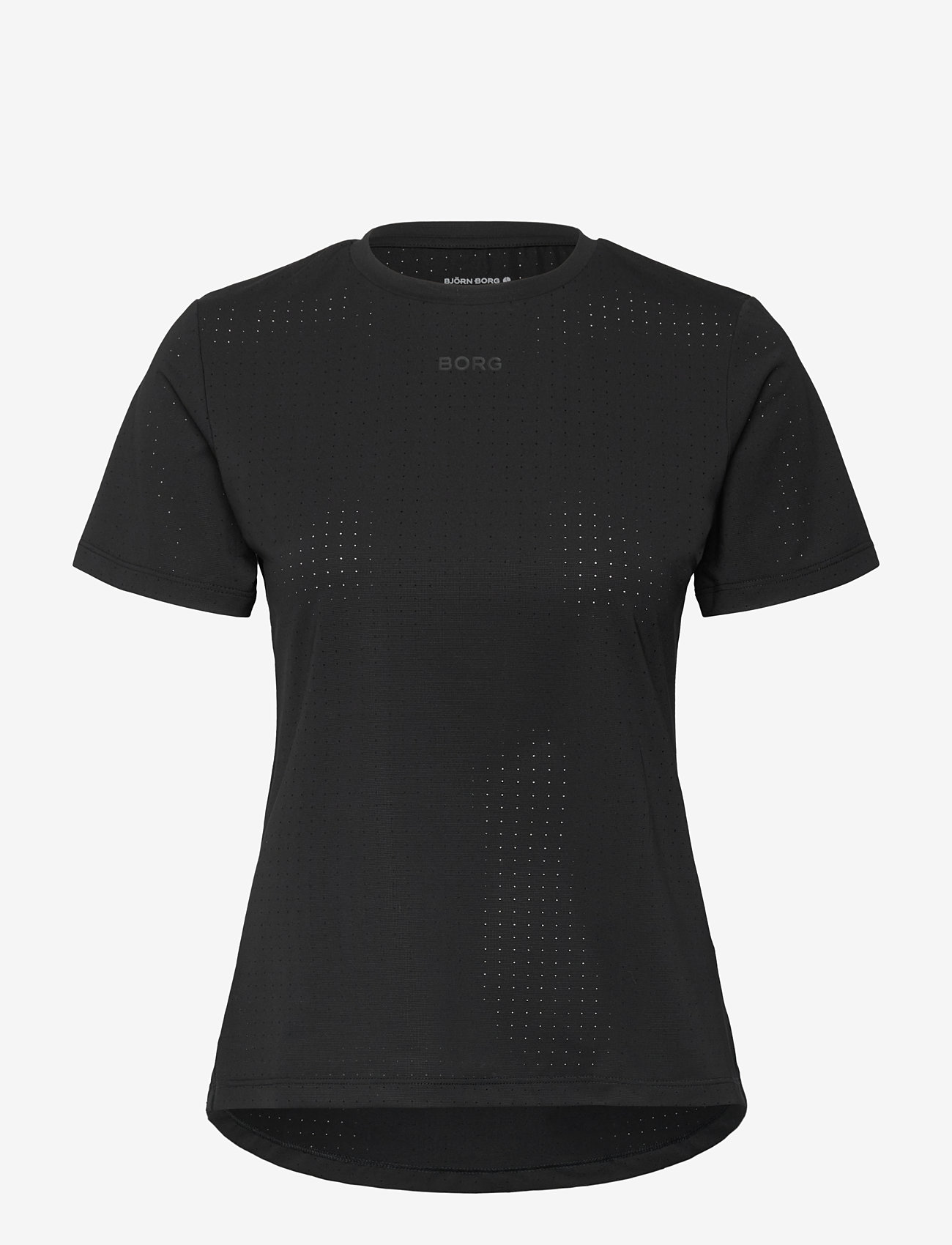 Björn Borg - BORG PERFORMANCE PERFORATED T-SHIRT - t-shirts - black beauty - 0