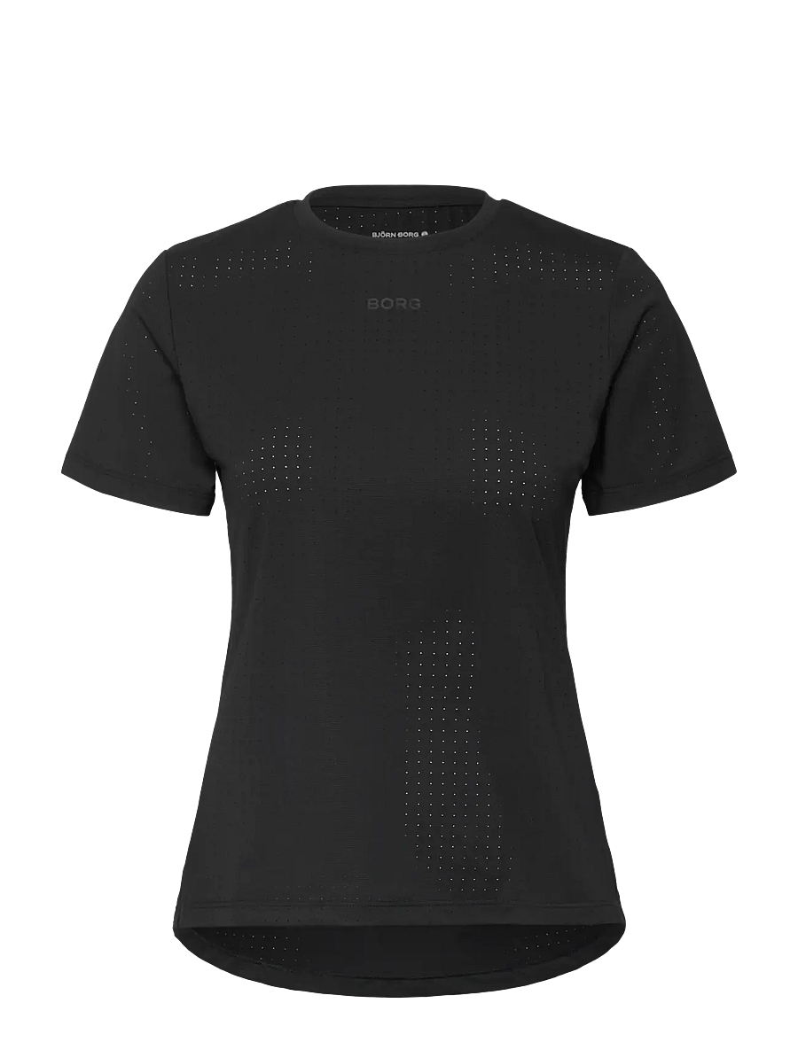 Björn Borg - BORG PERFORMANCE PERFORATED T-SHIRT - black beauty - 0