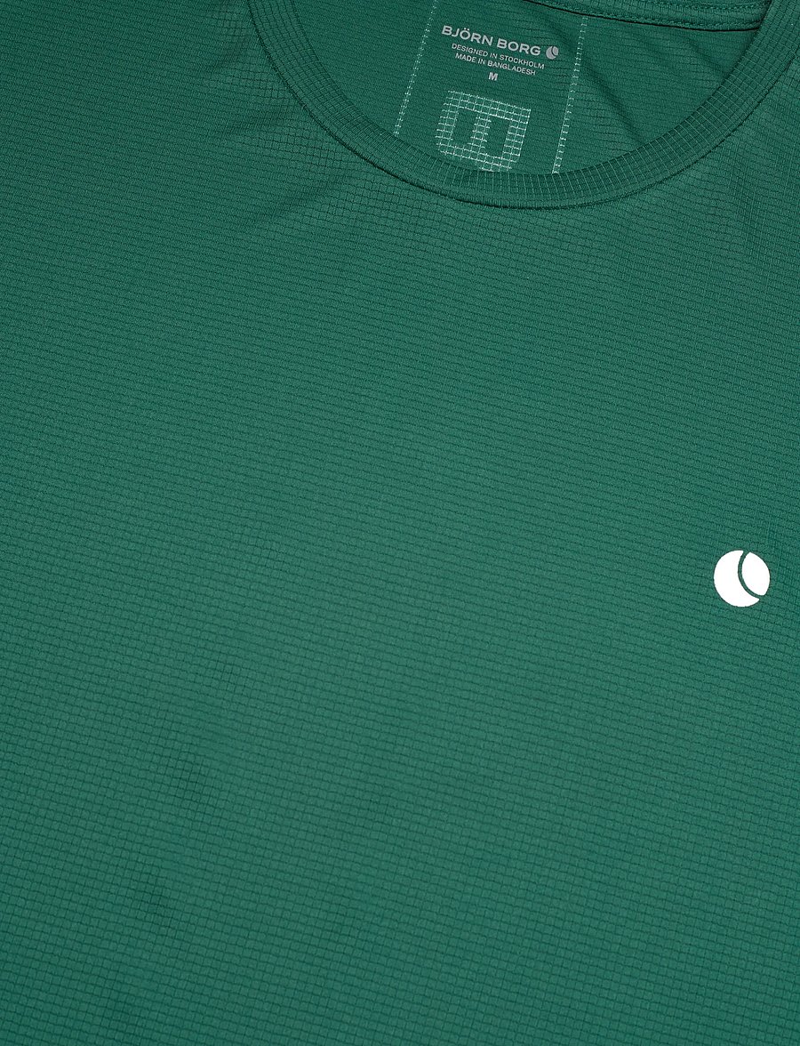 Björn Borg - ACE LIGHT T-SHIRT - t-shirts - posy green - 2