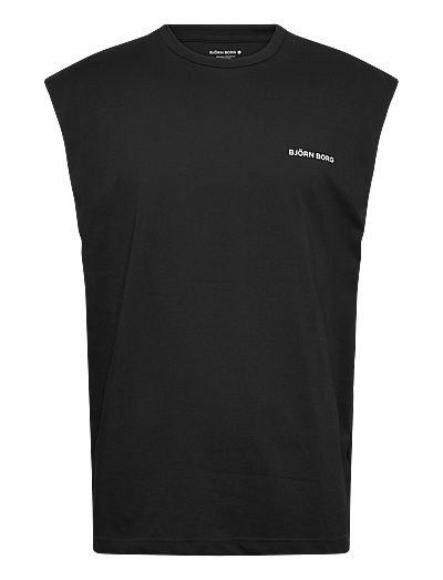 Björn Borg BORG GYM SLEEVELESS T-SHIRT - Oberteile & T-Shirts - BLACK BEAUTY / black