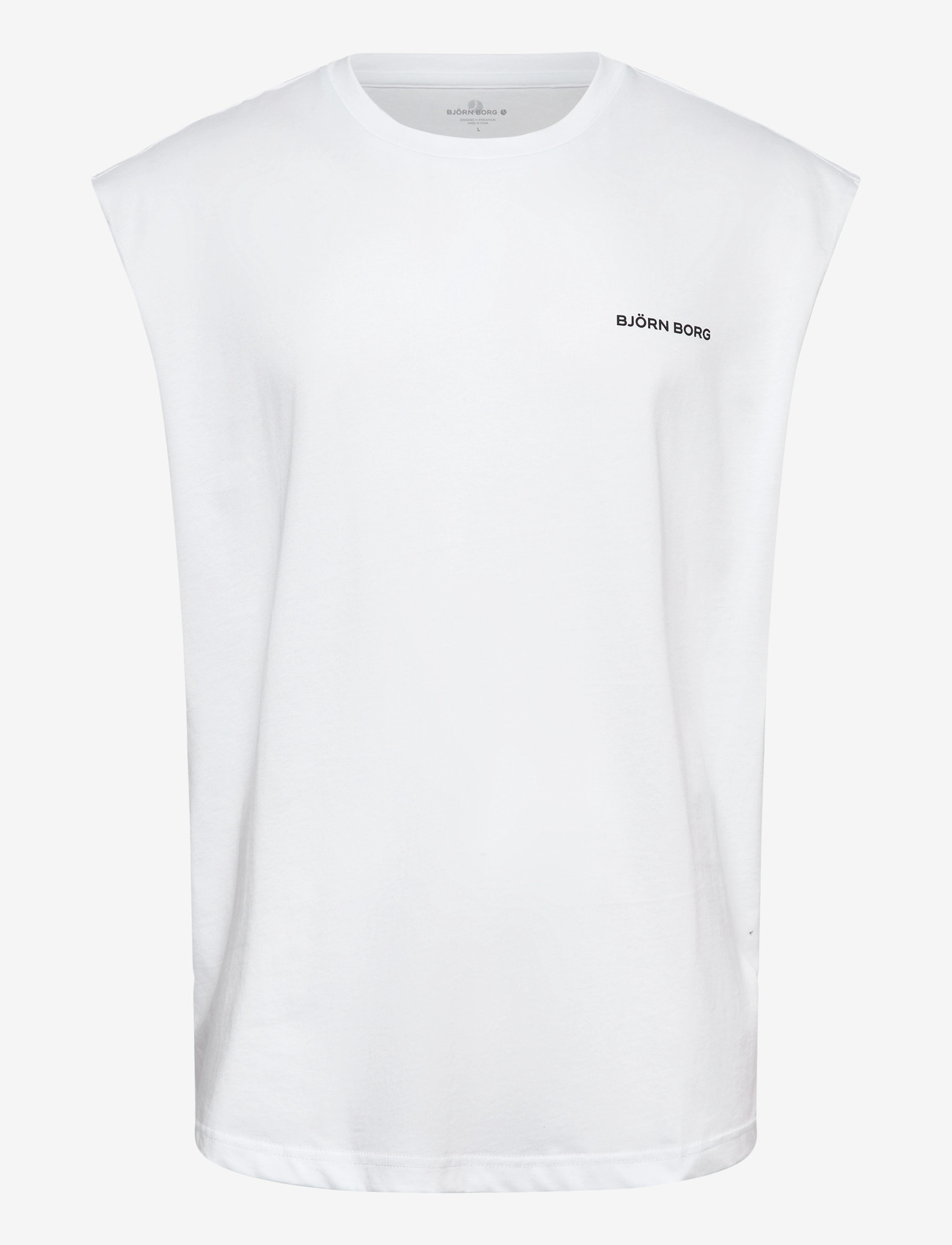 Björn Borg - BORG GYM SLEEVELESS T-SHIRT - tank tops - brilliant white - 0