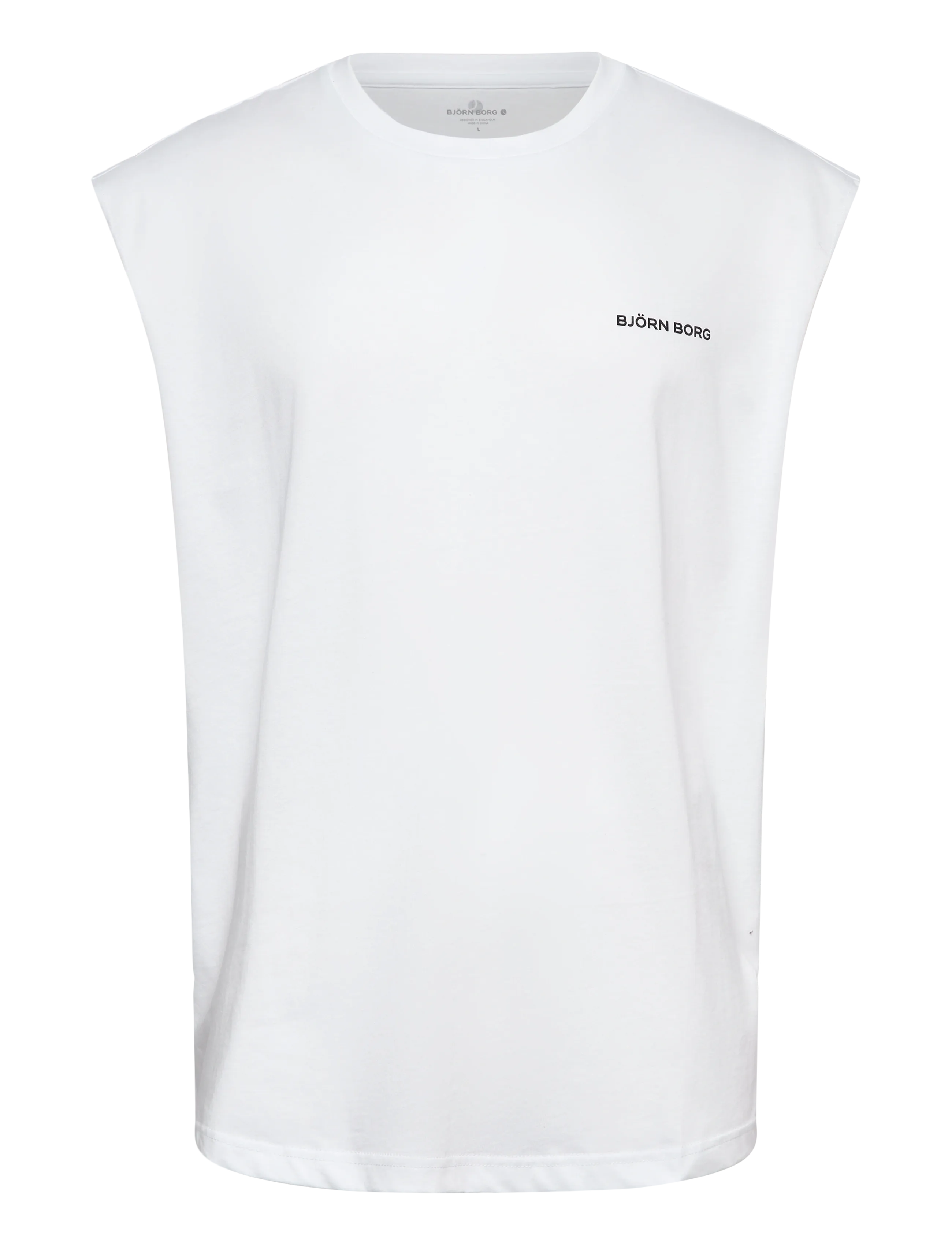 Björn Borg BORG GYM SLEEVELESS T-SHIRT - Kleidung - BRILLIANT WHITE / white