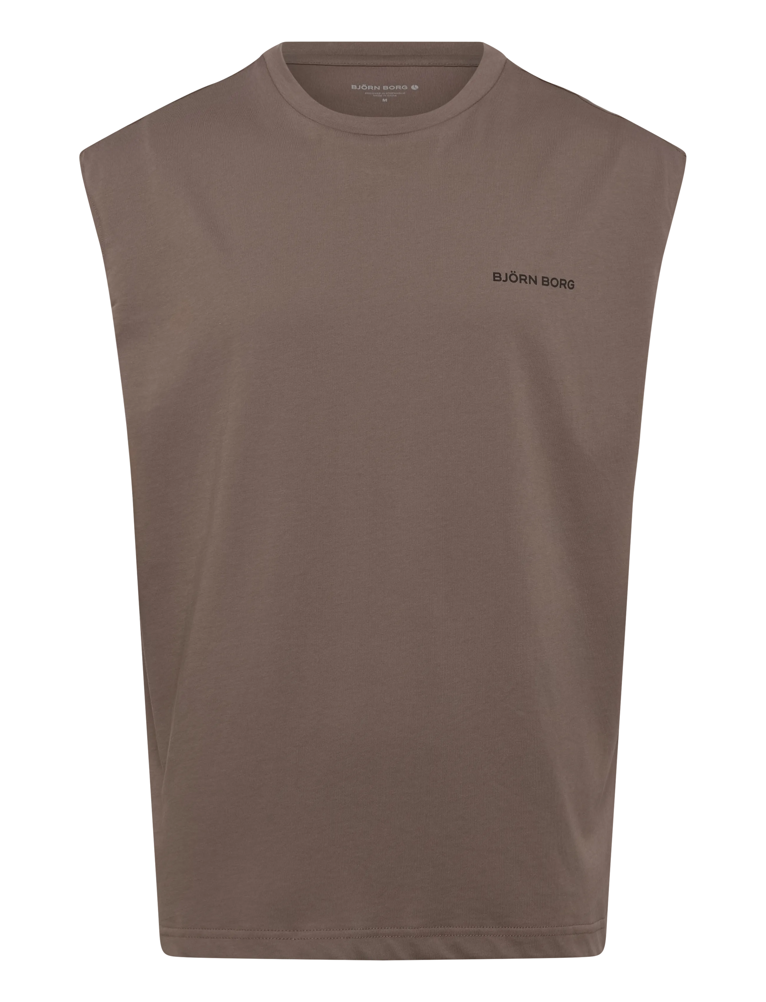 Björn Borg BORG GYM SLEEVELESS T-SHIRT - T-shirts - FALCON / brown
