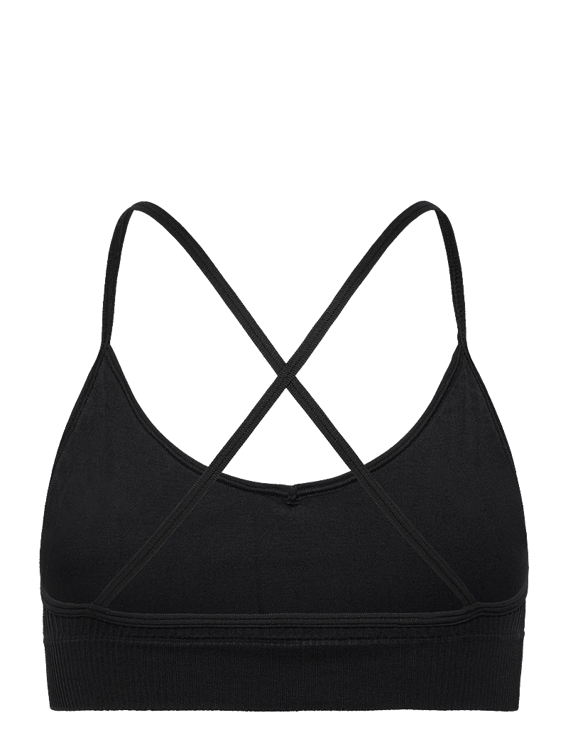 Björn Borg - STUDIO SEAMLESS RIBBED STRAP BRA - spordirinnahoidjad - black beauty - 1
