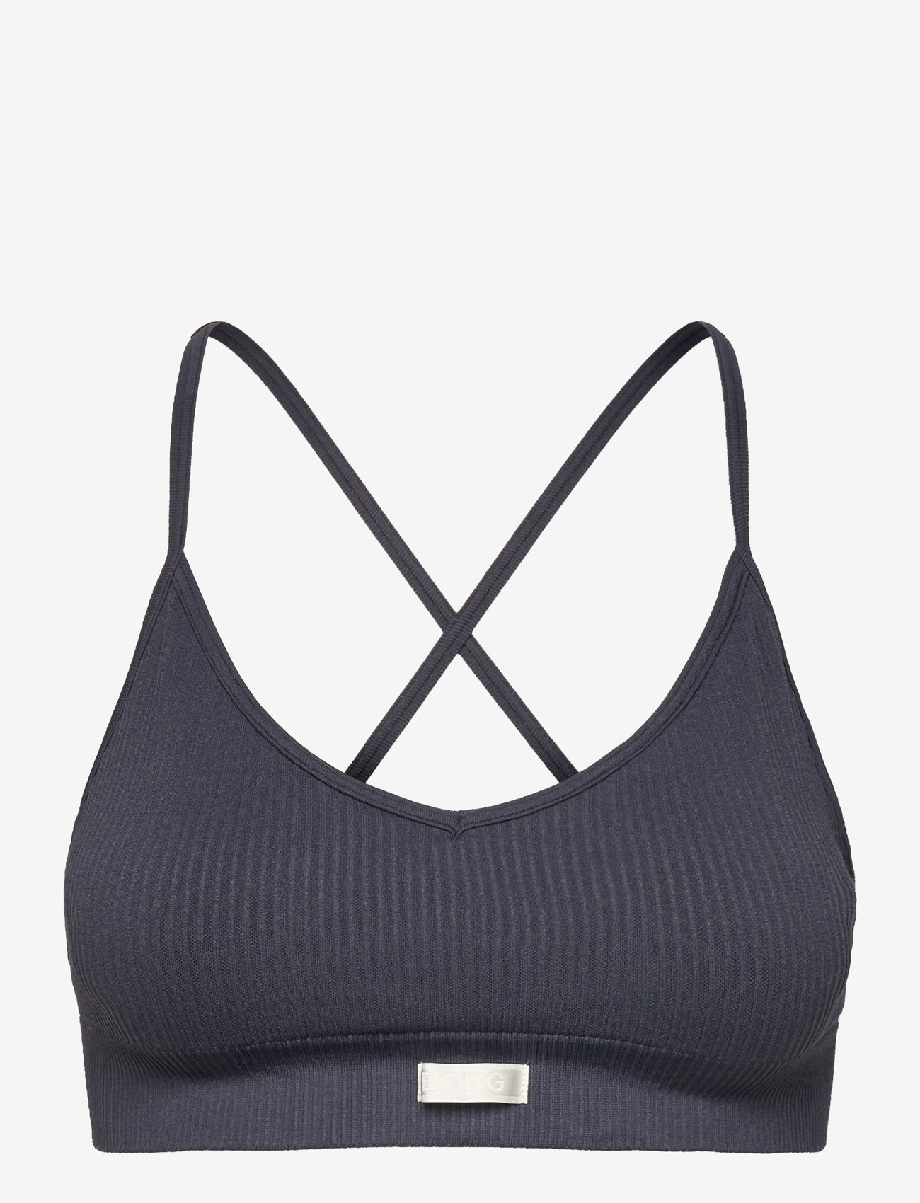 Björn Borg - STUDIO SEAMLESS RIBBED STRAP BRA - spordirinnahoidjad - odyssey gray - 0