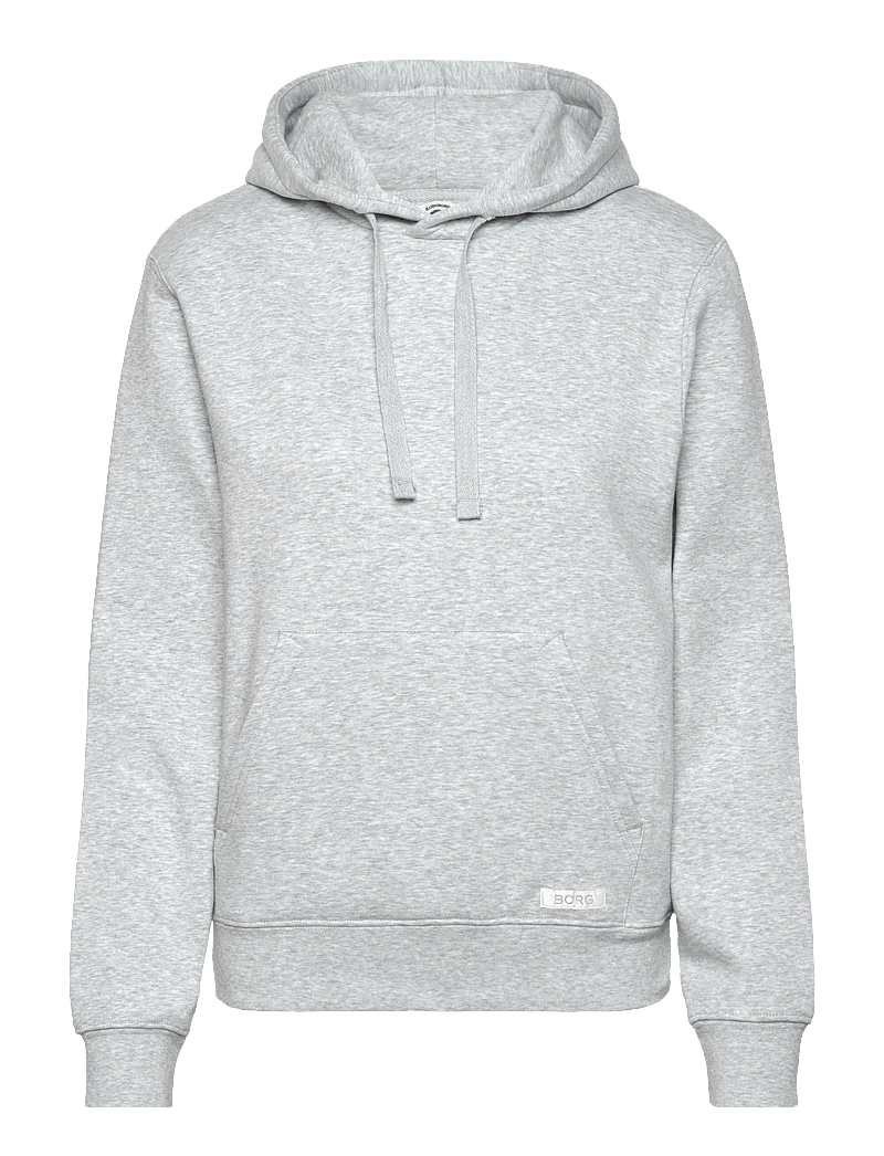 Björn Borg - CENTRE HOODIE - kapuutsiga dressipluusid - light grey melange - 0