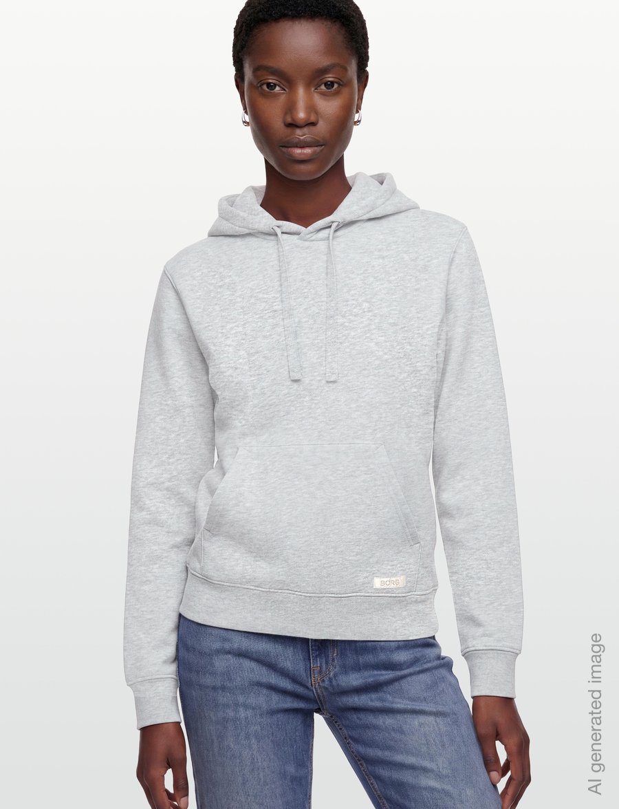 Björn Borg - CENTRE HOODIE - kapuzenpullover - light grey melange - 3