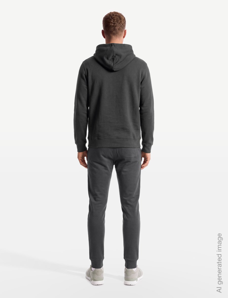 Björn Borg - CENTRE HOODIE - kapuutsiga dressipluusid - asphalt - 4