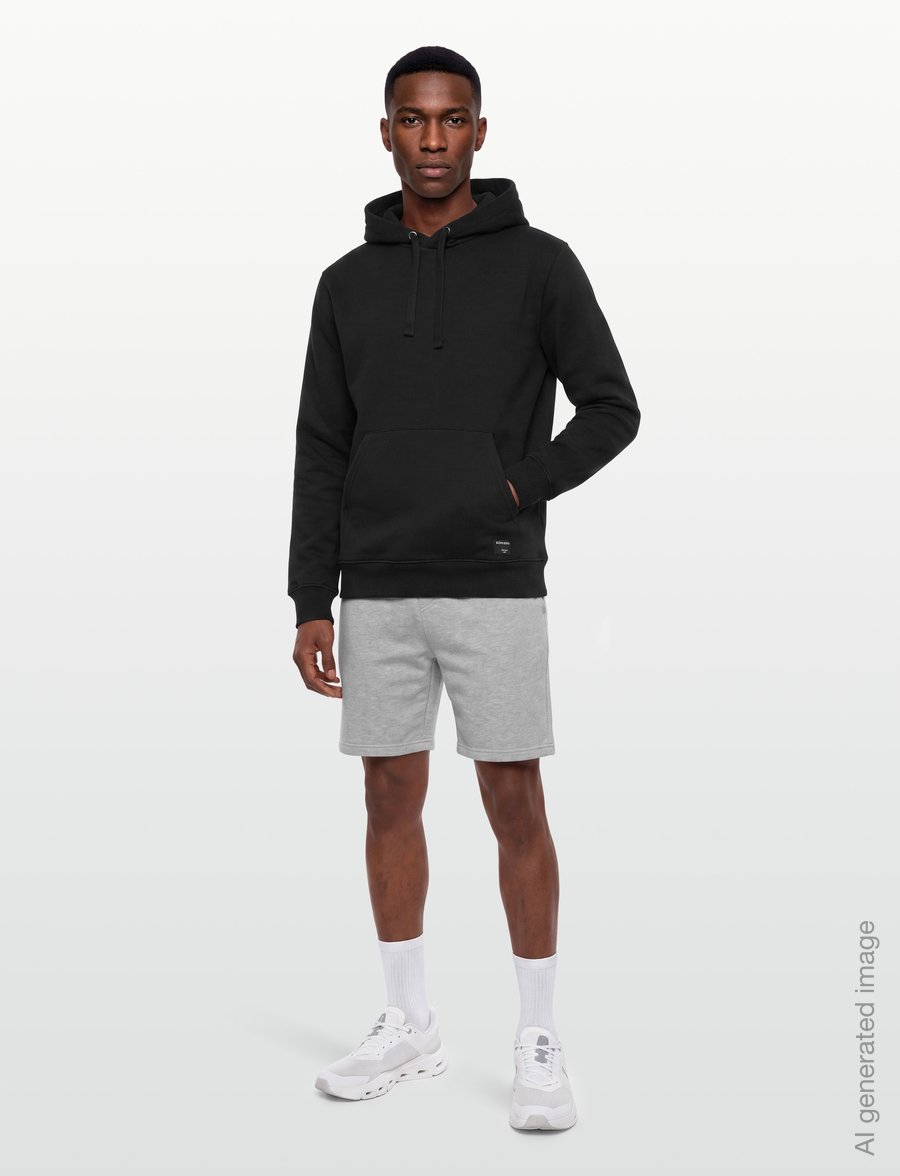 Björn Borg - CENTRE HOODIE - kapuzenpullover - black beauty - 0