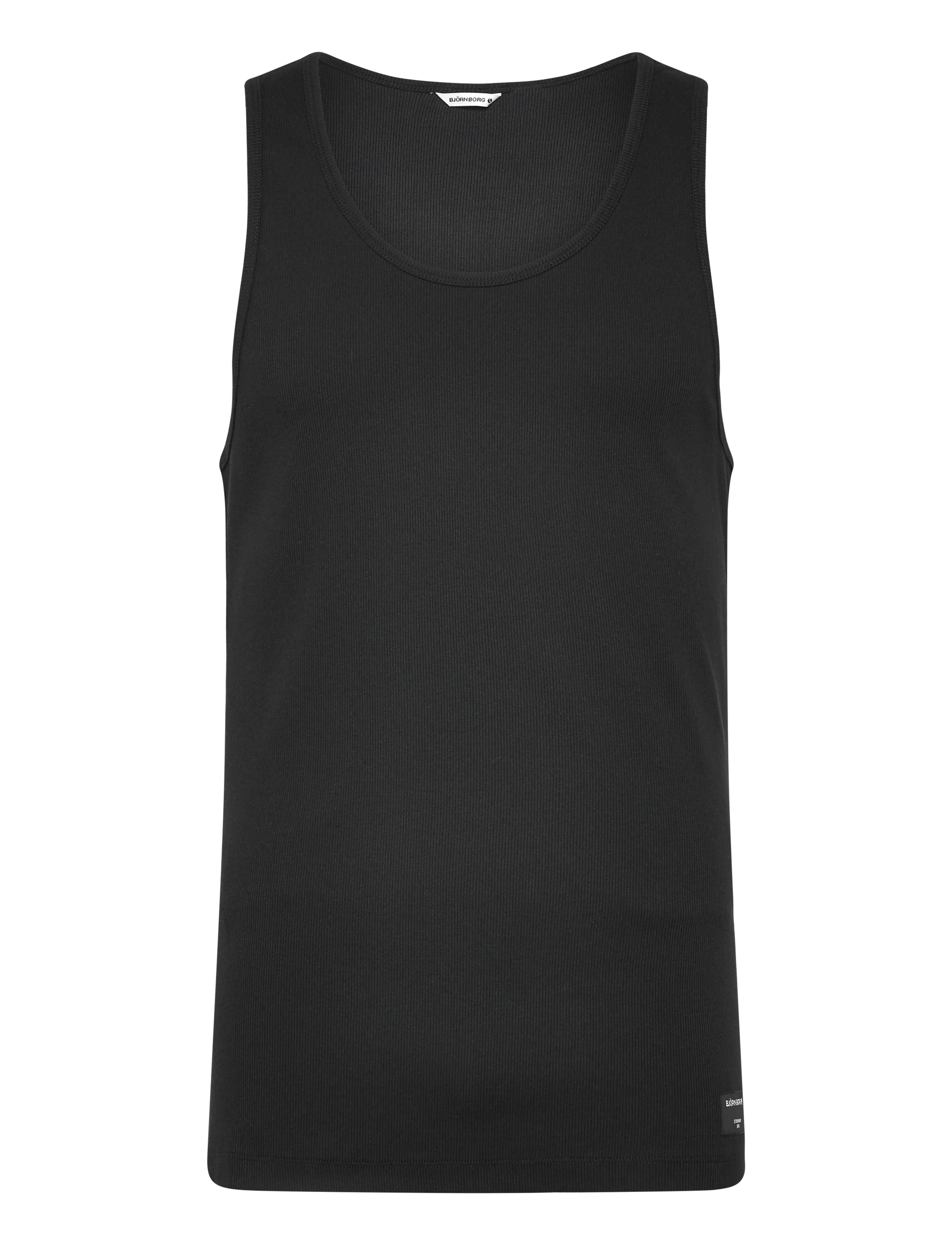 Björn Borg CENTRE RIBBED TANK - T-shirty - BLACK BEAUTY / black