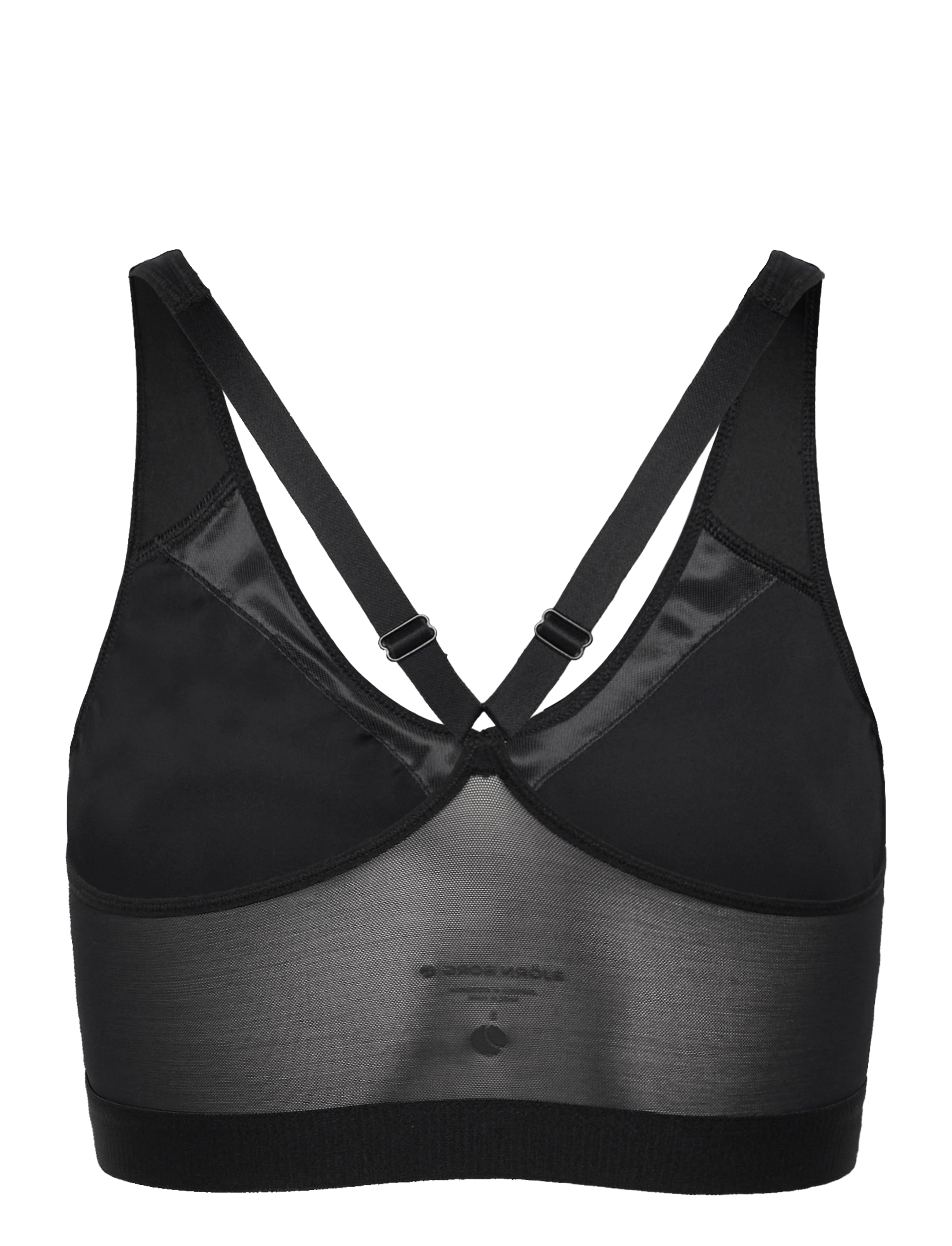 Björn Borg - BORG MID V SUPPORT SPORTS BRA - sport-bhs - black beauty - 1