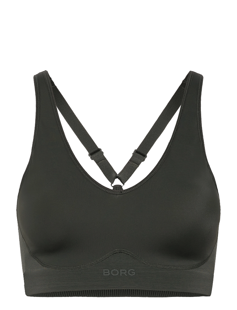 Björn Borg - BORG MID V SUPPORT SPORTS BRA - sports bras - peat - 0