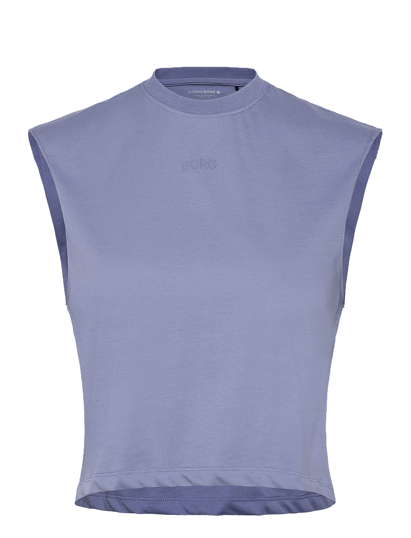 Björn Borg - BORG CROPPED TANK TOP - crop-tops - stonewash - 0