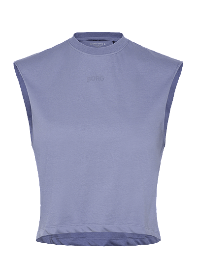 Björn Borg BORG CROPPED TANK TOP - Toppar & T-shirts - STONEWASH / blue