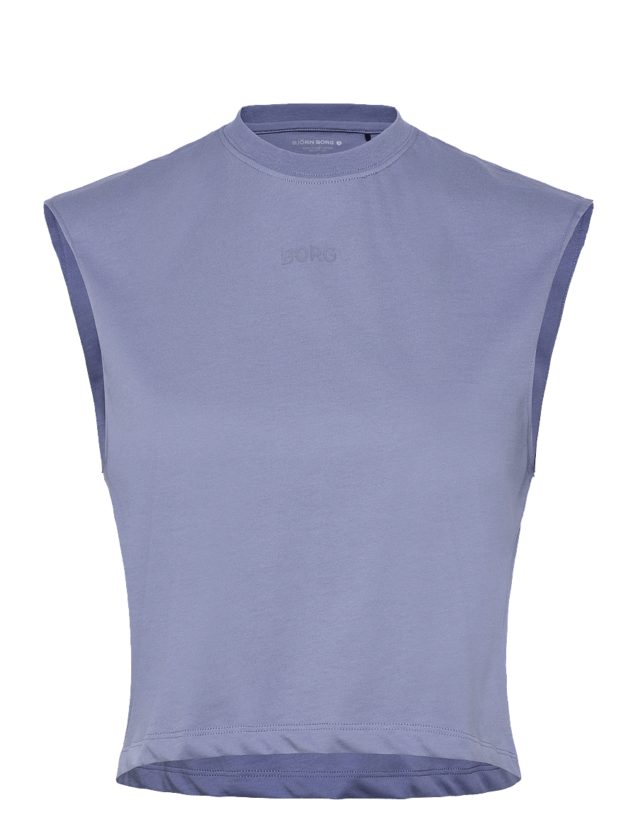 Björn Borg - BORG CROPPED TANK TOP - crop-tops - stonewash - 0