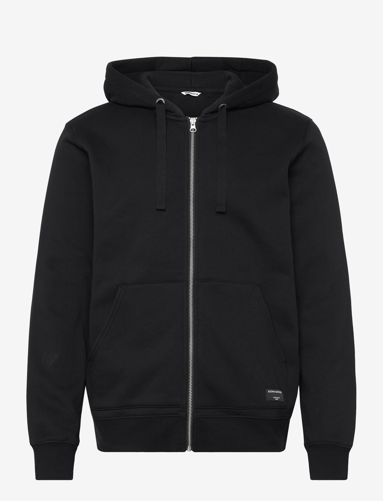 Björn Borg - CENTRE ZIP HOODIE - huvtröjor - black beauty - 0