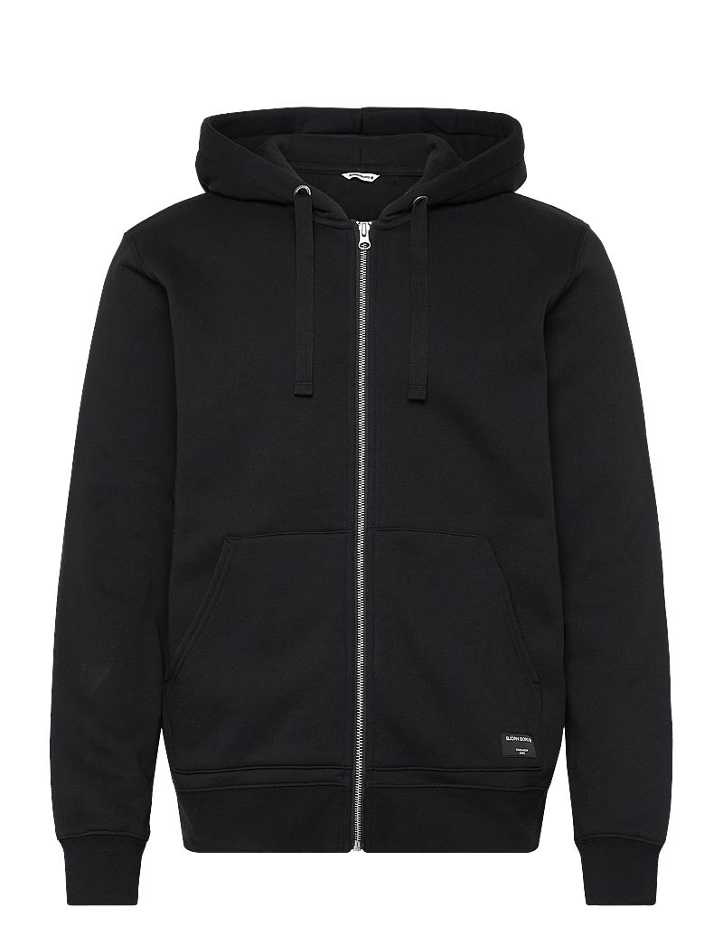 Björn Borg - CENTRE ZIP HOODIE - oberteile - black beauty - 0