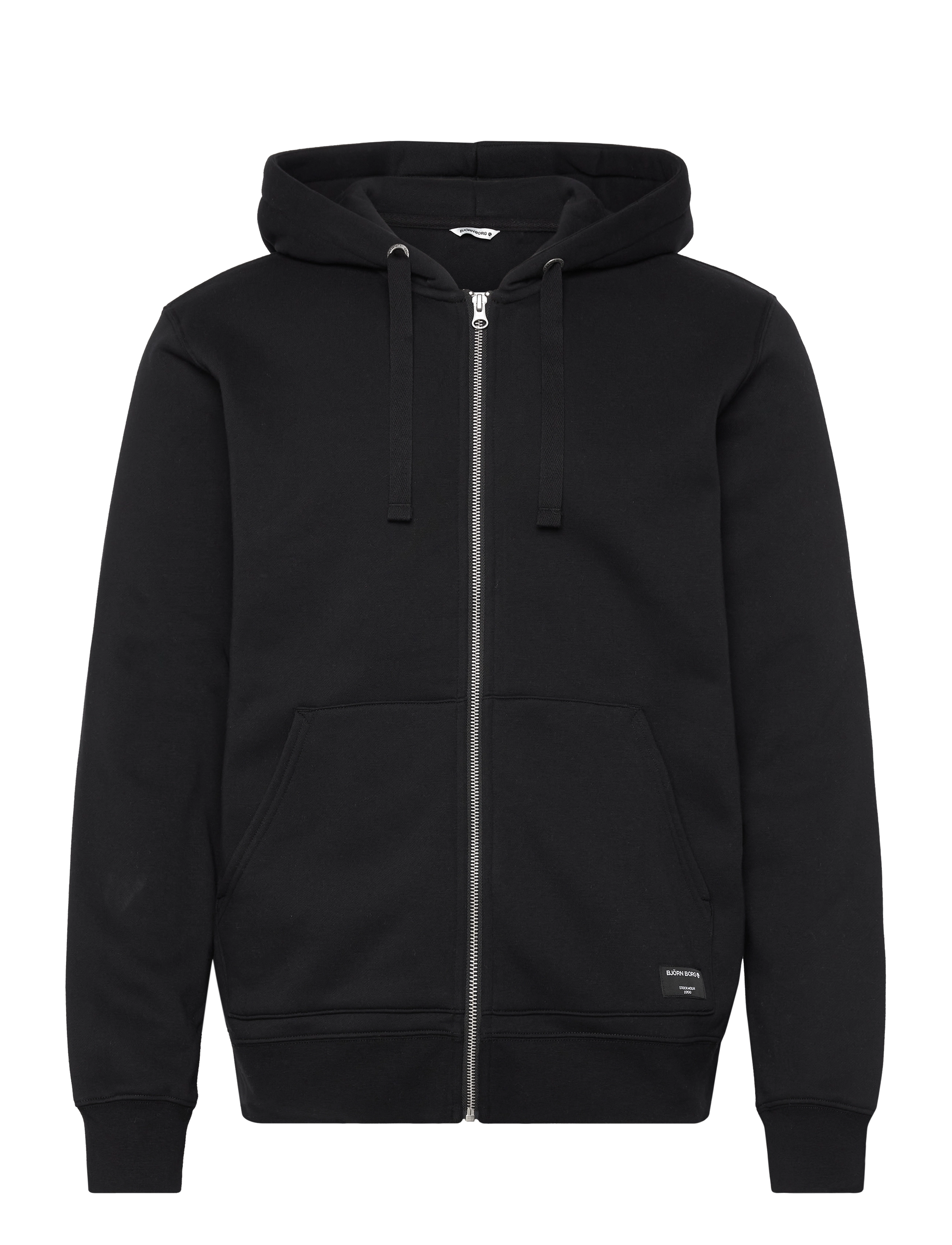 Björn Borg - CENTRE ZIP HOODIE - pulls a capuche - black beauty - 0