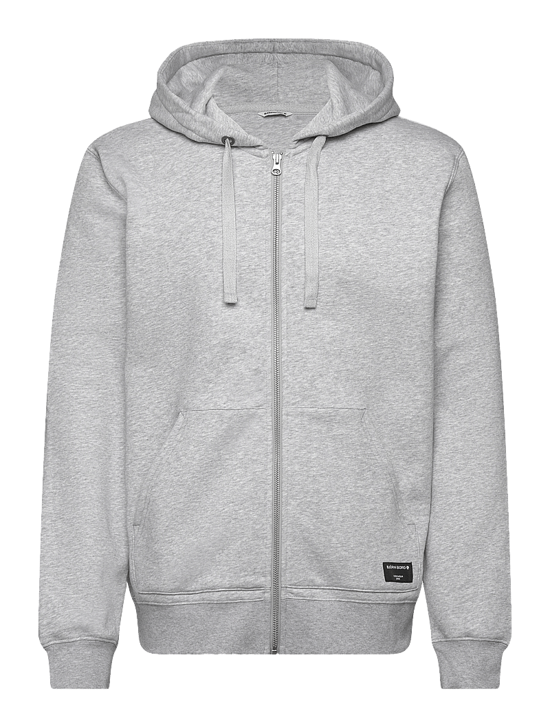 Björn Borg - CENTRE ZIP HOODIE - bluzy i swetry - light grey melange - 0
