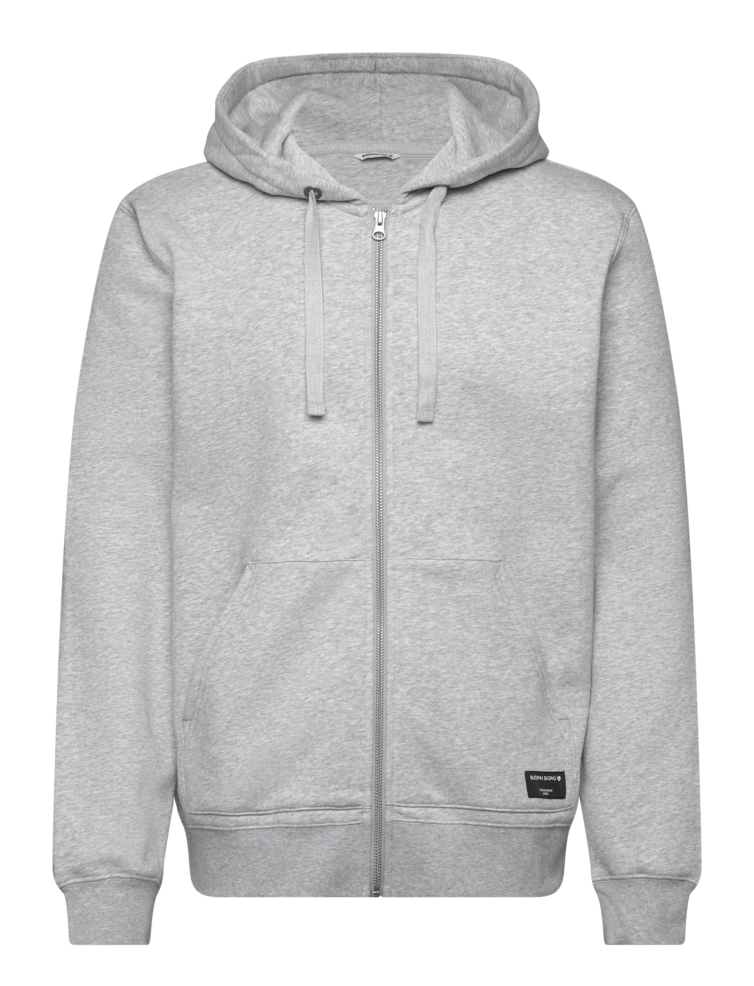 Björn Borg CENTRE ZIP HOODIE - Sweatshirts - LIGHT GREY MELANGE / grey