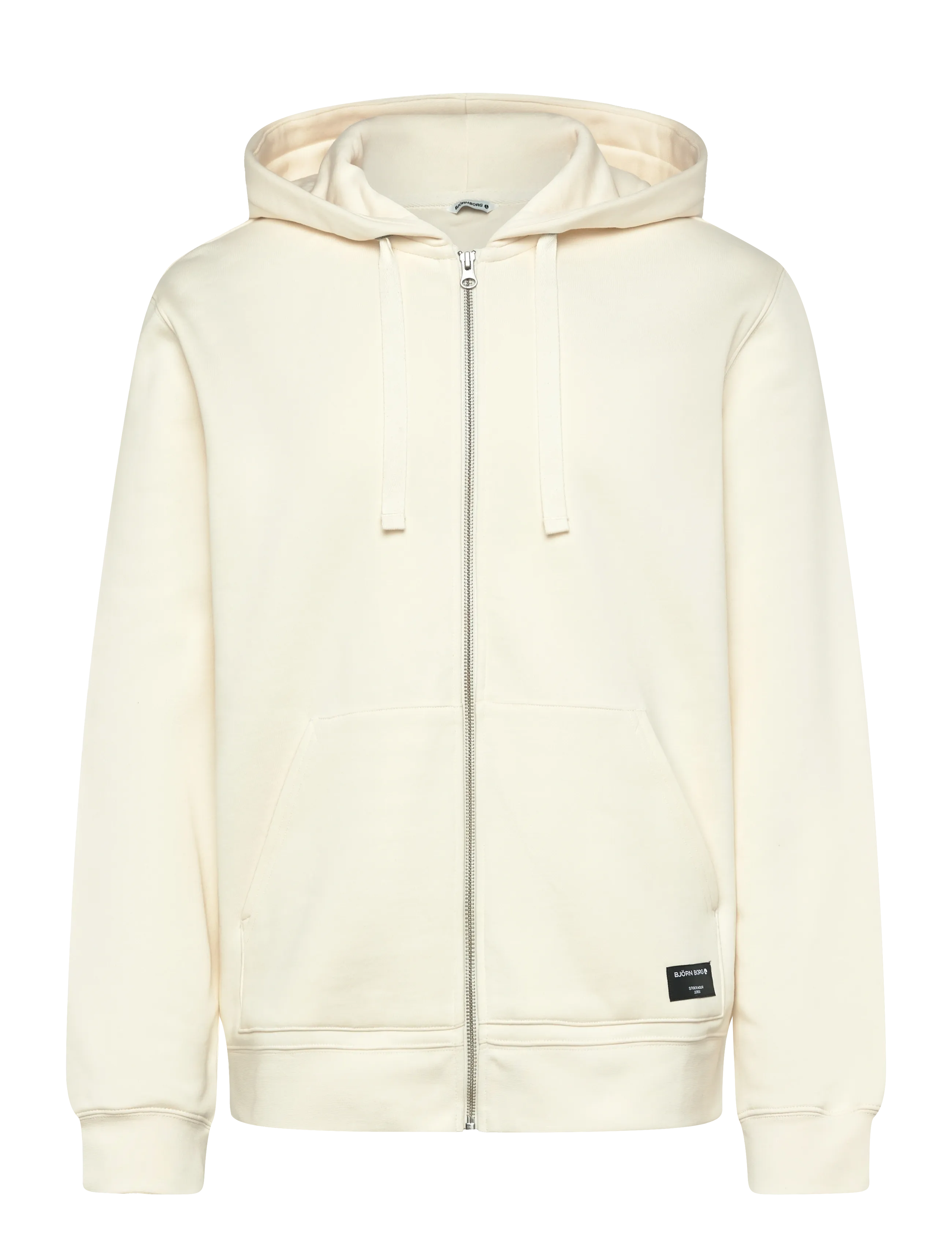 BJÖRN BORG Centre Zip Hoodie Cream - XXL - Herren