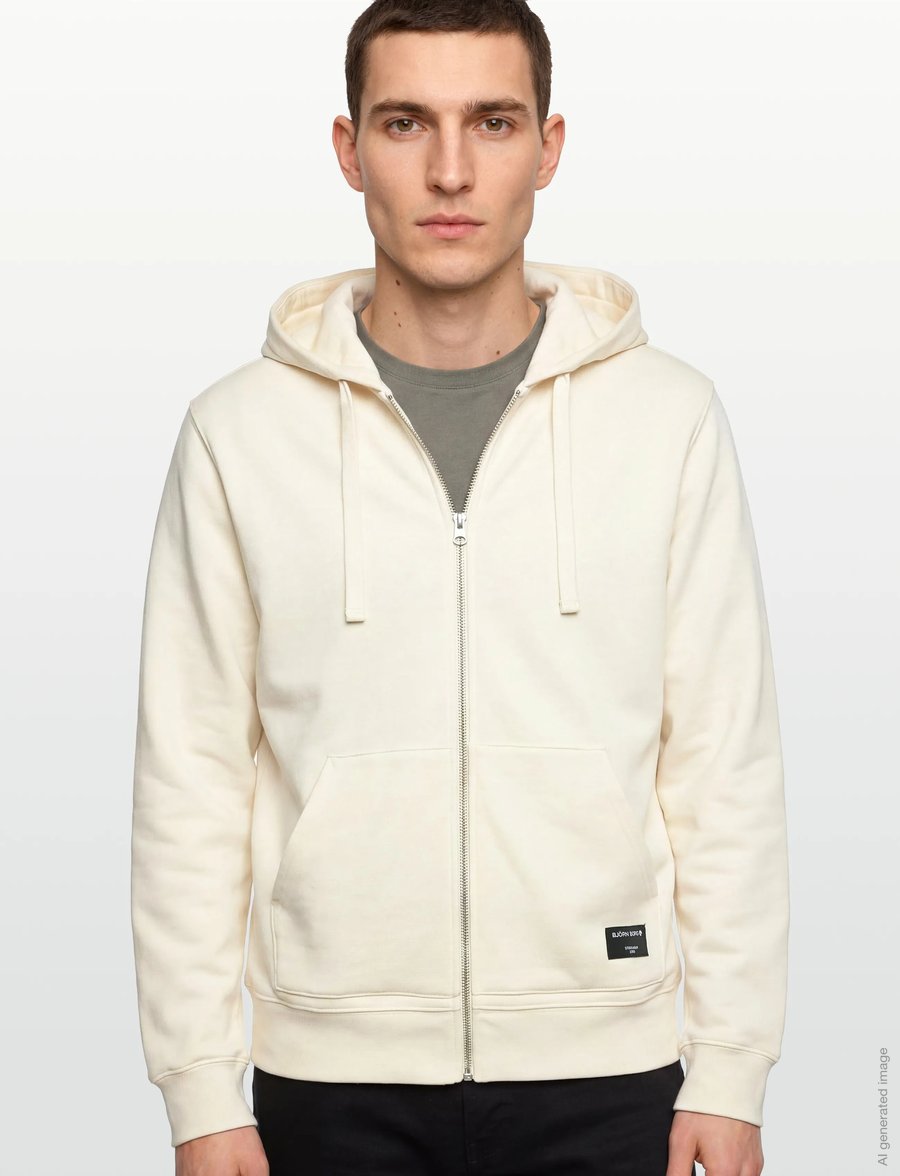 Björn Borg - CENTRE ZIP HOODIE - pulls a capuche - tofu - 3