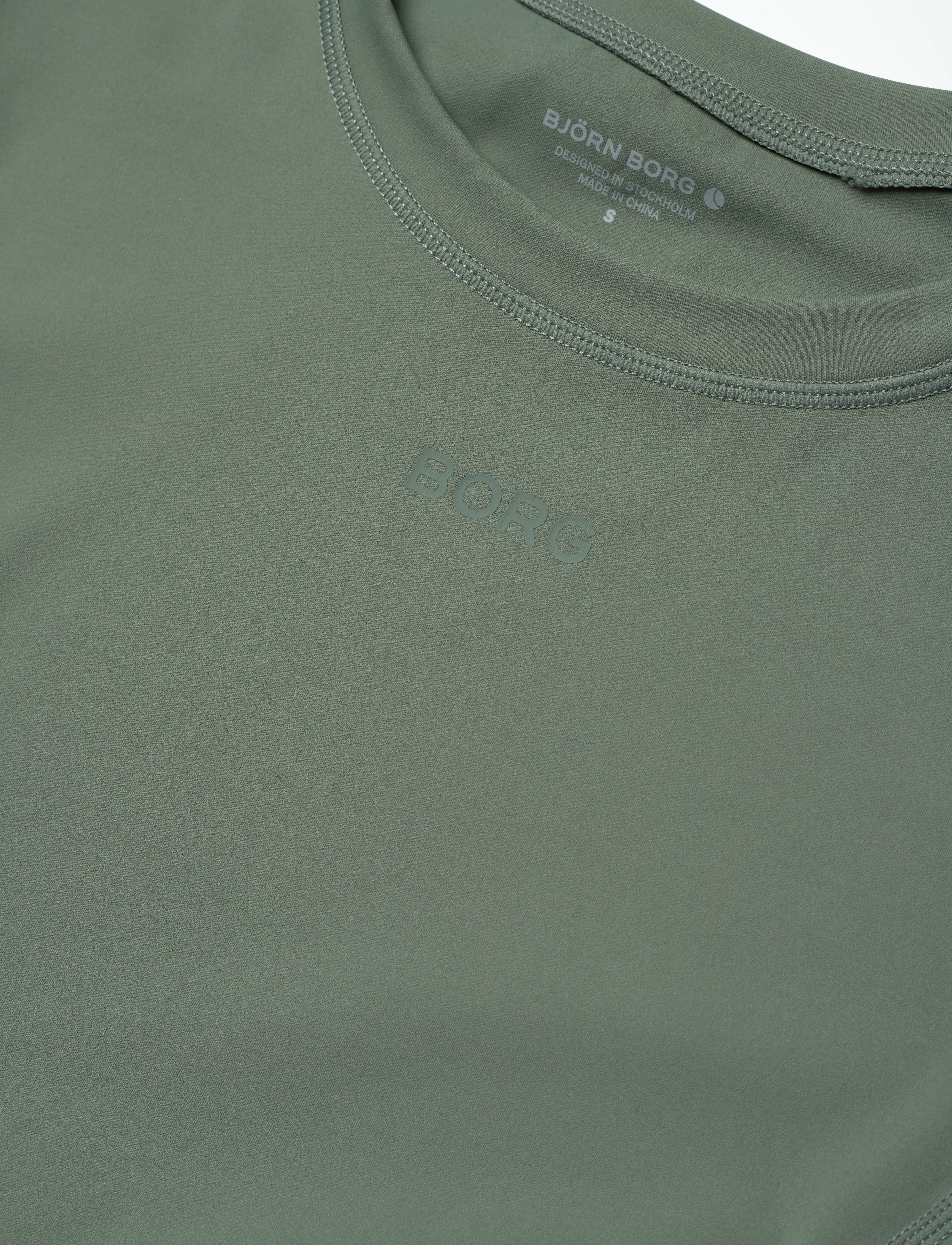 Björn Borg - BORG SLEEK T-SHIRT - t-särgid - agave green - 2