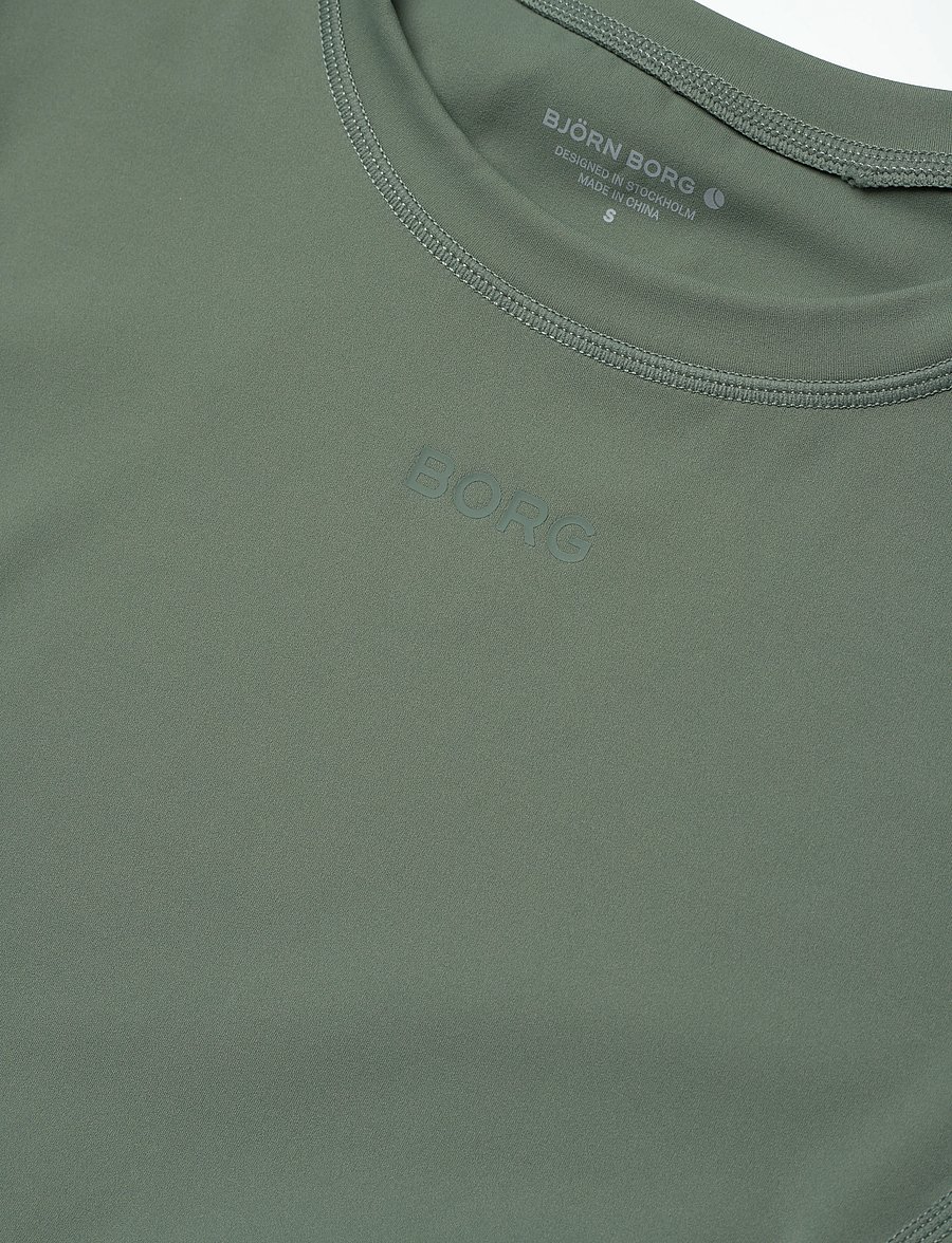 Björn Borg - BORG SLEEK T-SHIRT - t-särgid - agave green - 2