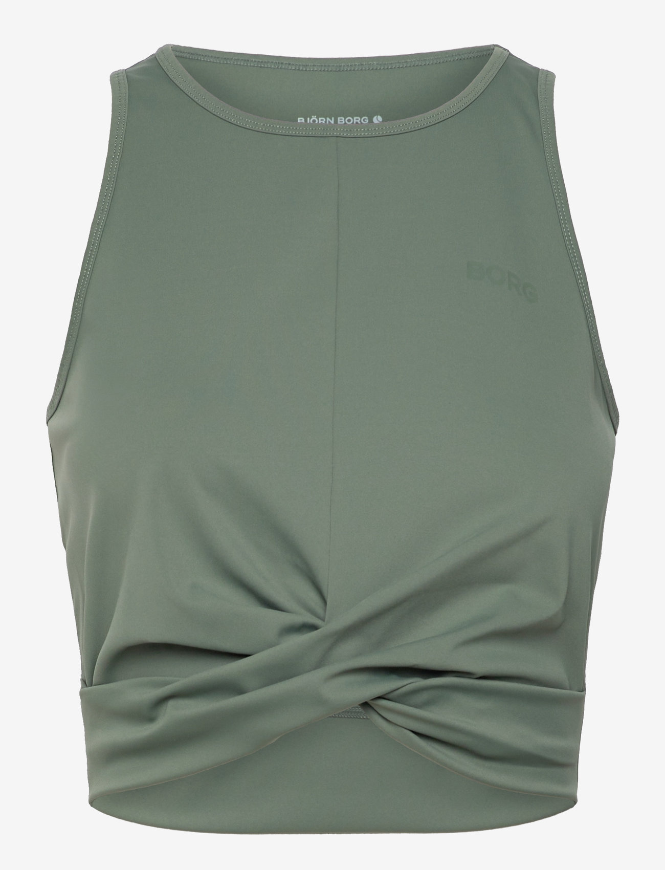 Björn Borg - STUDIO CROSS TANK TOP - crop tops - agave green - 0