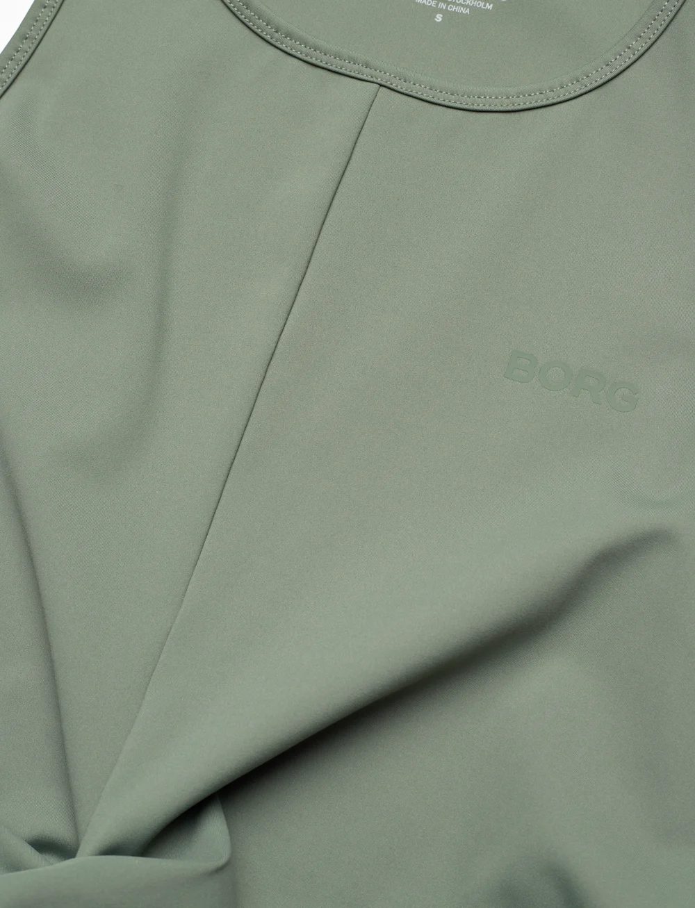 Björn Borg - STUDIO CROSS TANK TOP - Īsi topi - agave green - 2