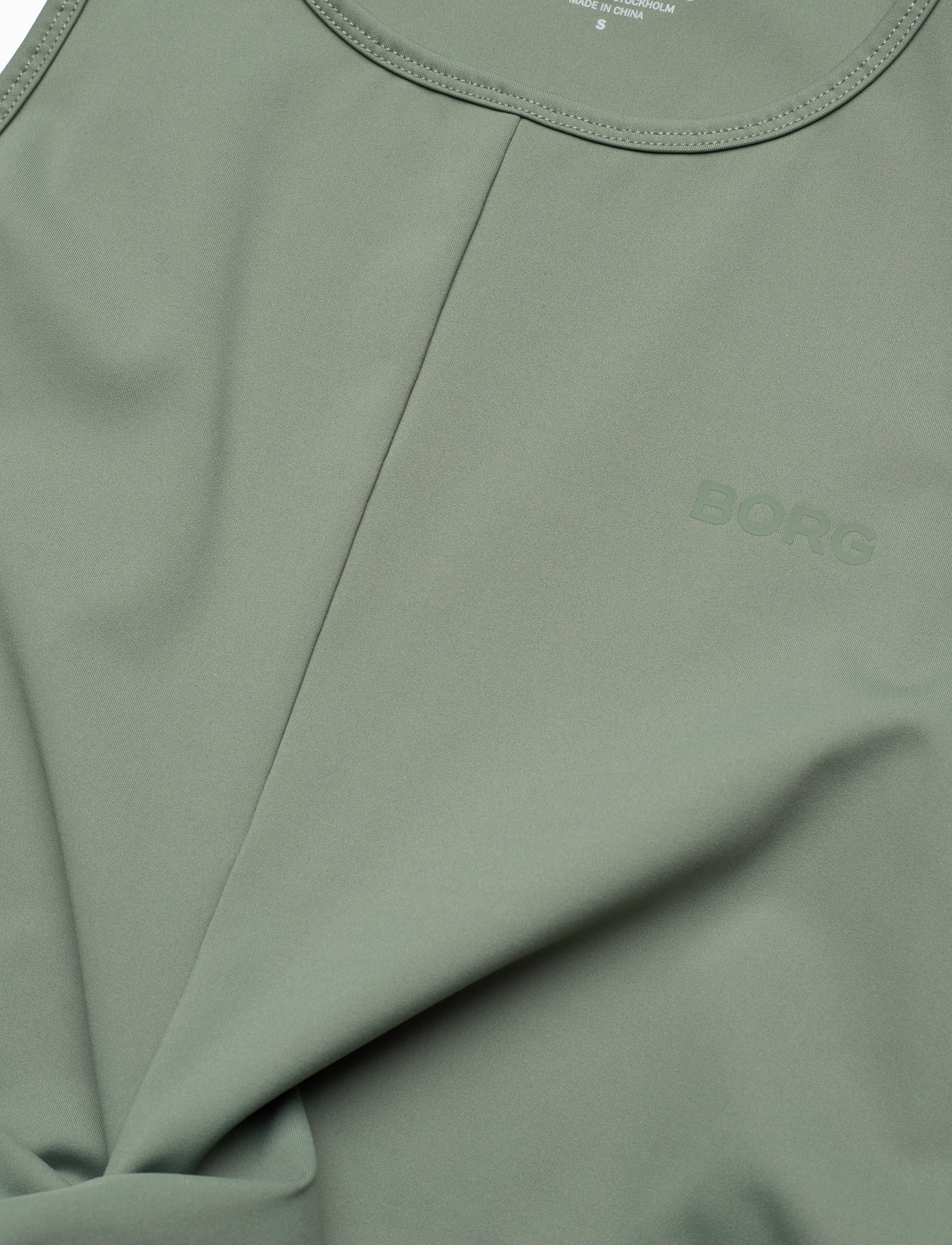 Björn Borg - STUDIO CROSS TANK TOP - crop tops - agave green - 2