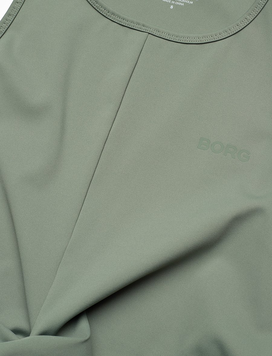 Björn Borg - STUDIO CROSS TANK TOP - crop tops - agave green - 2
