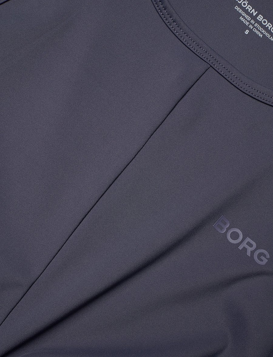 Björn Borg - STUDIO CROSS TANK TOP - crop-tops - odyssey gray - 2